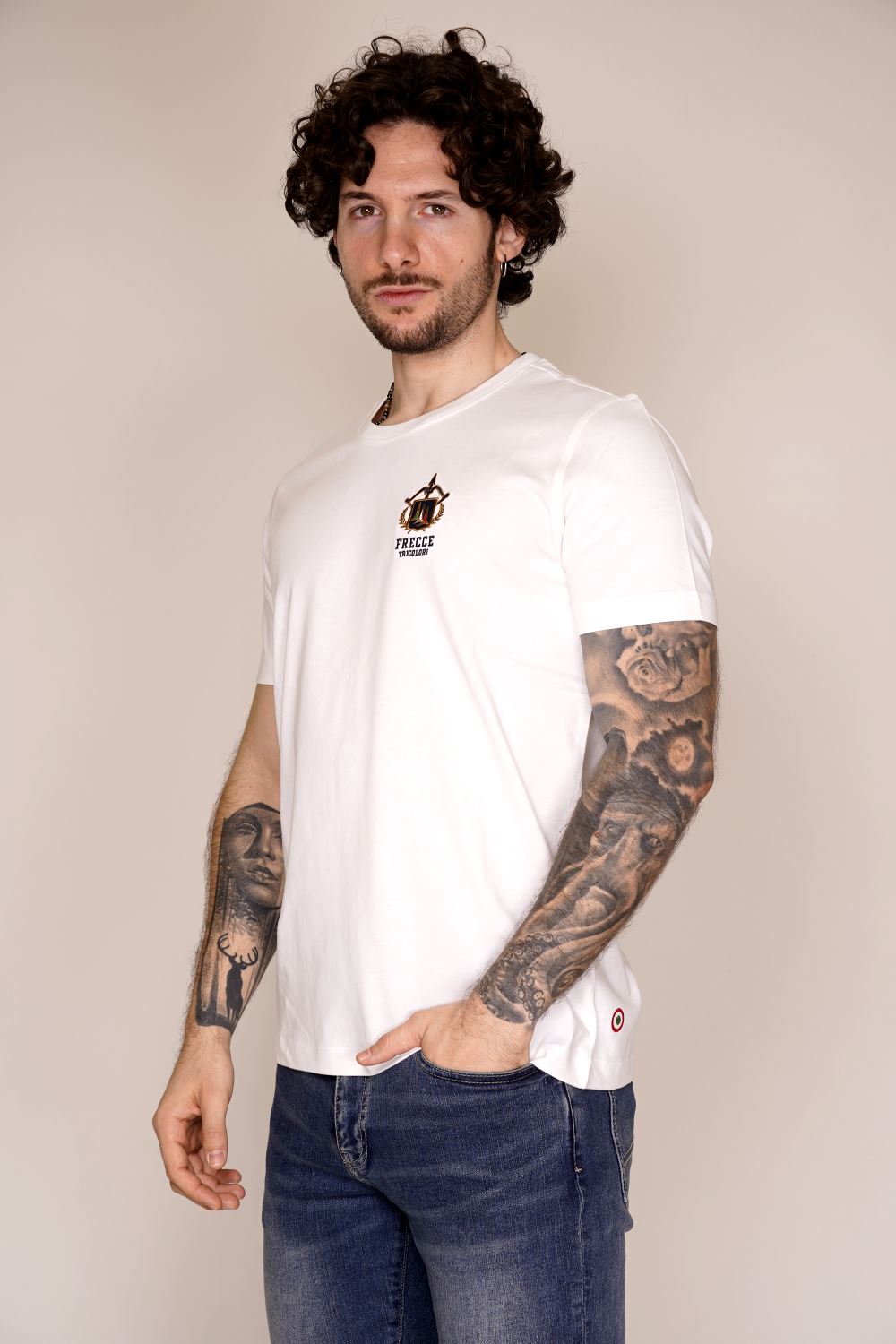 T-shirt AERONAUTICA MILITARE da Uomo - bianco TS239173062 BIANCO