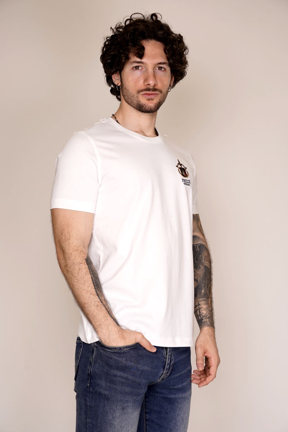 T-shirt AERONAUTICA MILITARE da Uomo - bianco TS239173062 BIANCO