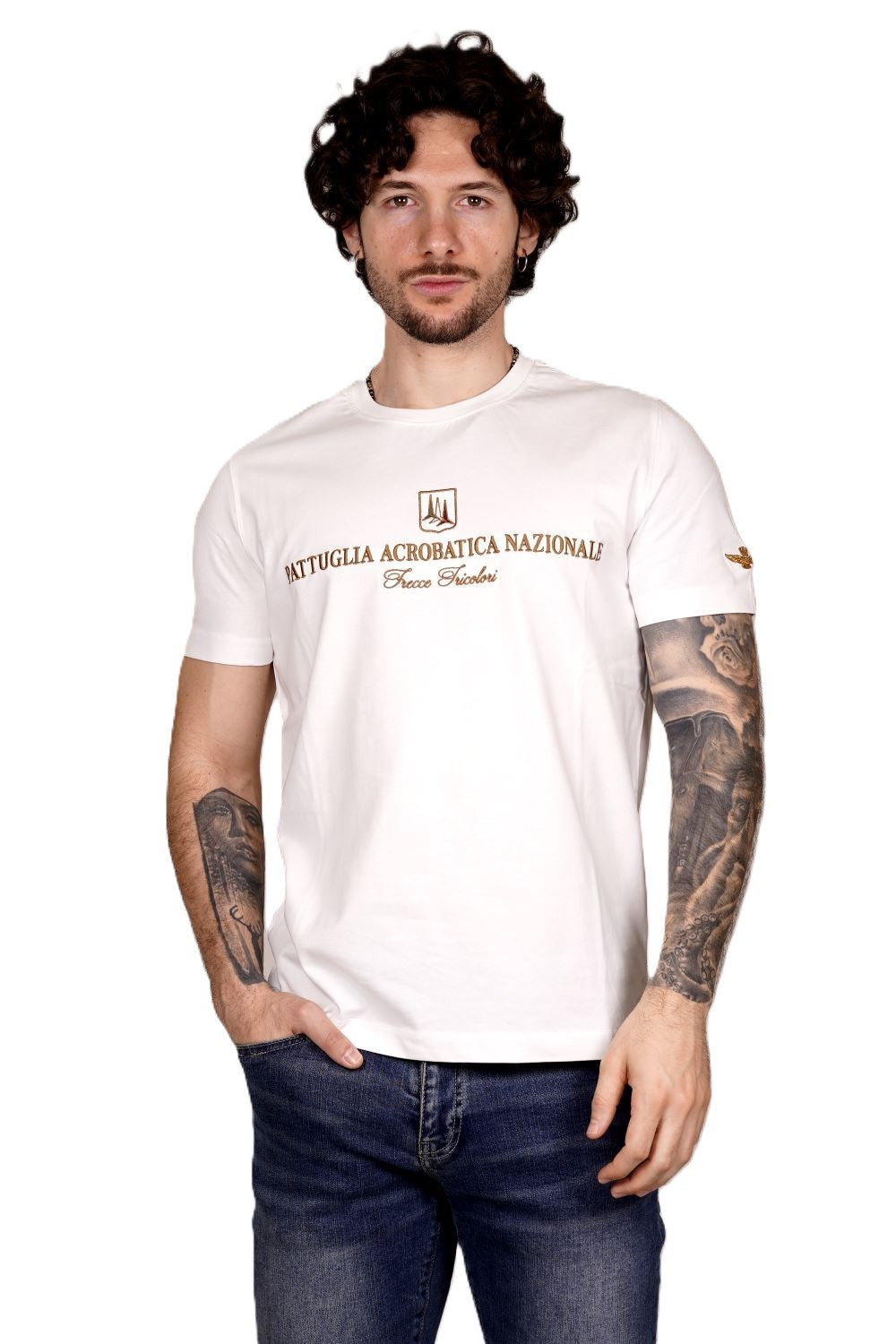 T-shirt AERONAUTICA MILITARE da Uomo - bianco TS241073062 BIANCO