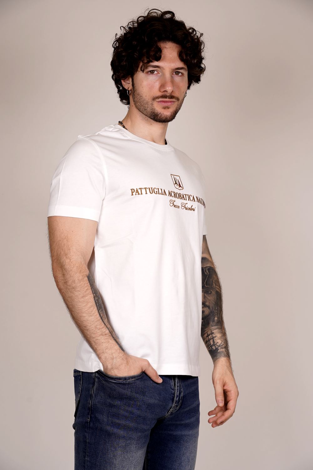 T-shirt AERONAUTICA MILITARE da Uomo - bianco TS241073062 BIANCO