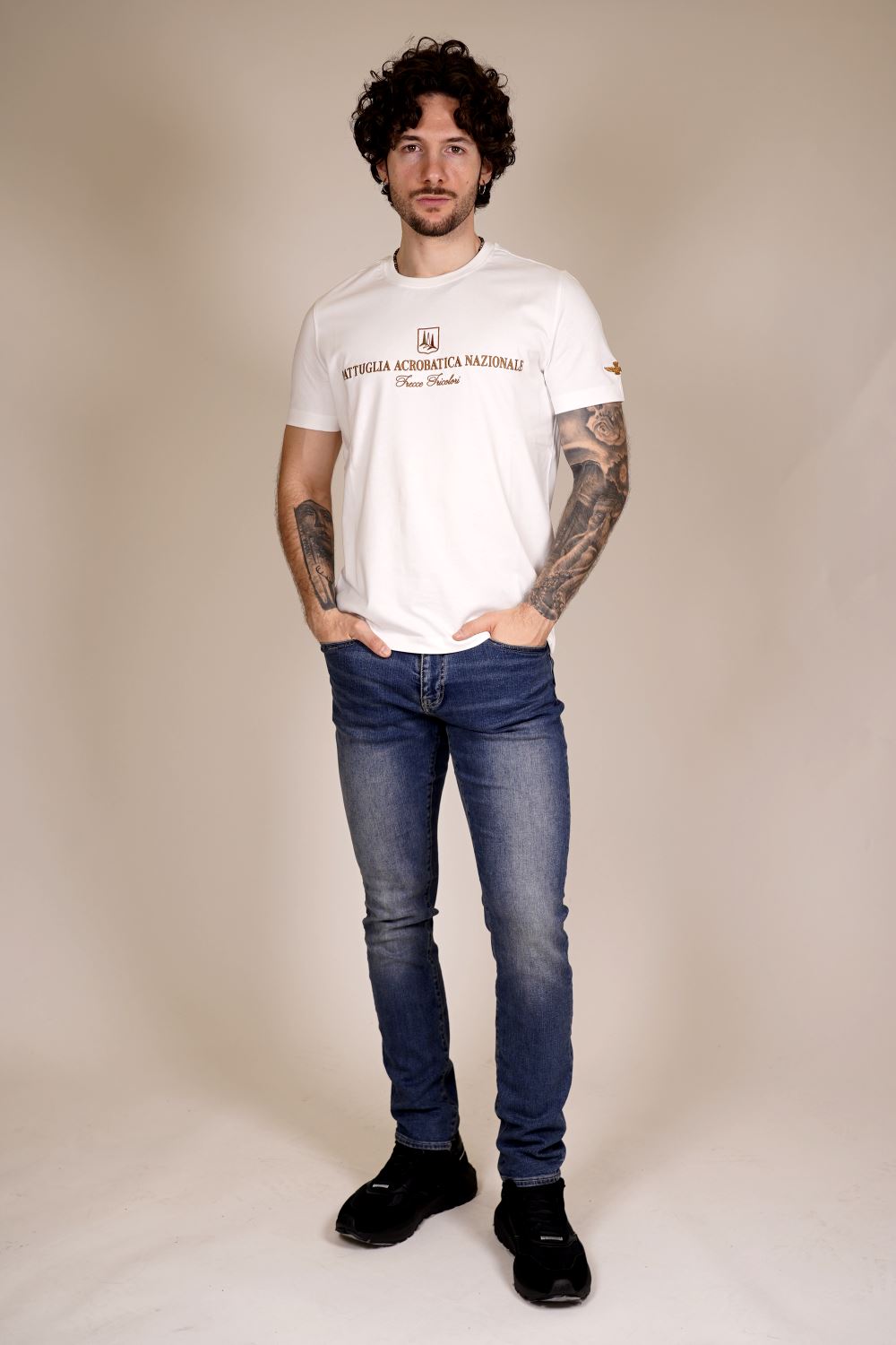 T-shirt AERONAUTICA MILITARE da Uomo - bianco TS241073062 BIANCO