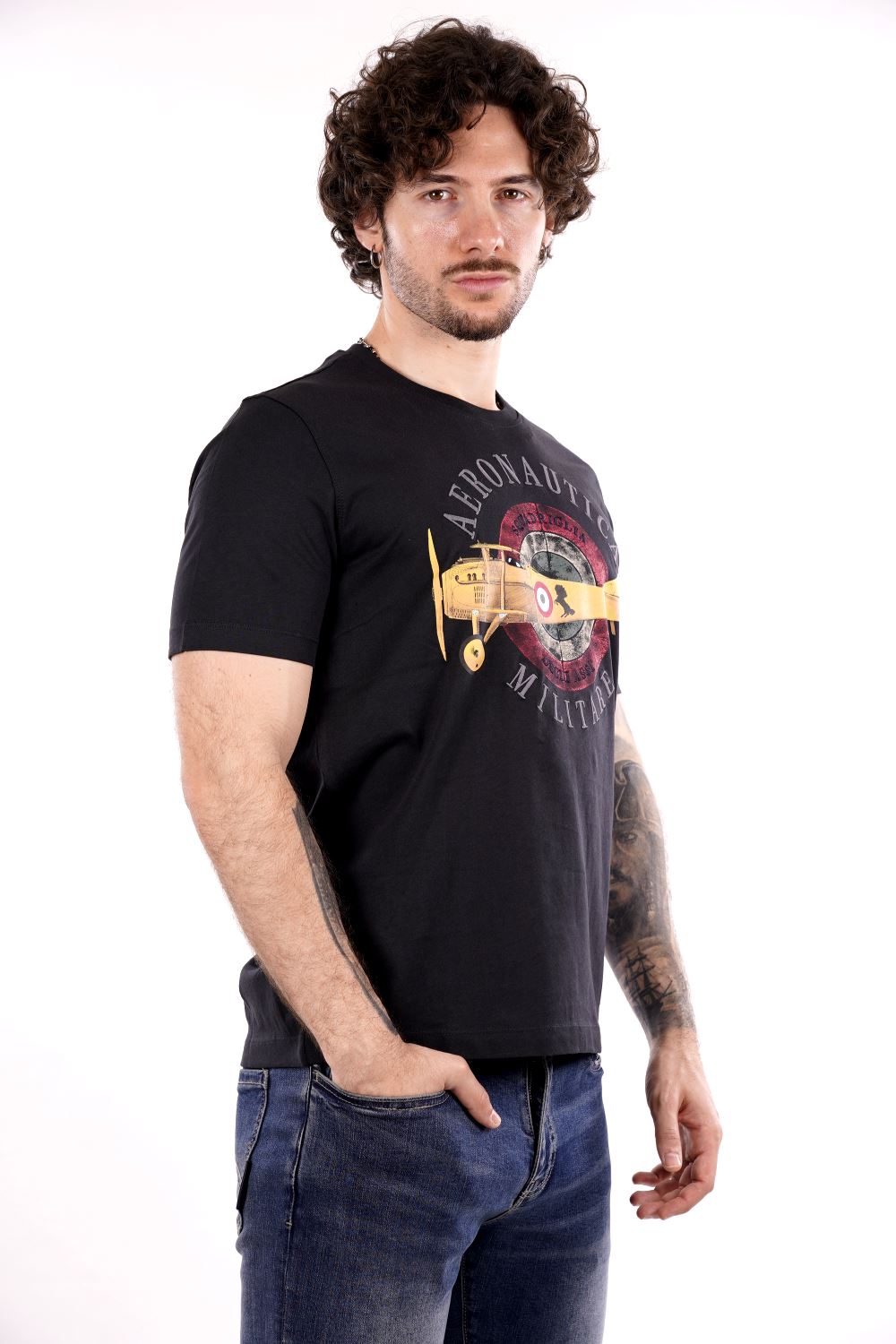 T-shirt AERONAUTICA MILITARE da Uomo - blu TS241408184 BLU