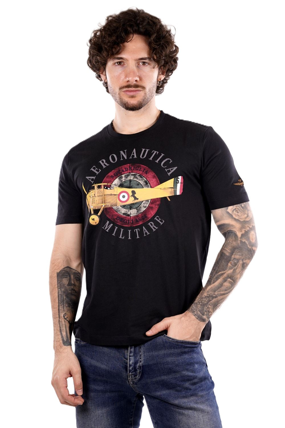 T-shirt AERONAUTICA MILITARE da Uomo - blu TS241408184 BLU