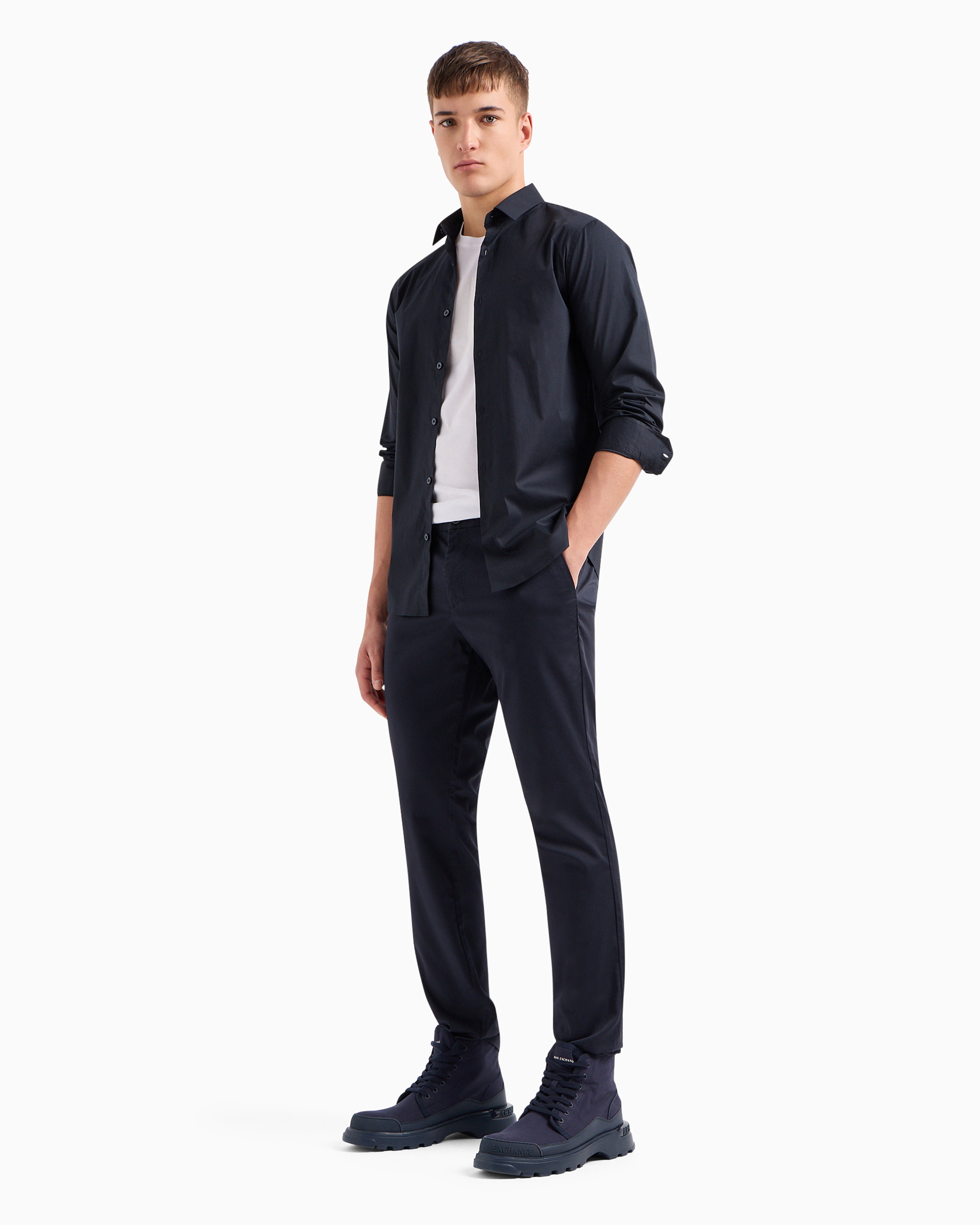 Camicia AX ARMANI EXCHANGE da Uomo - blu 8NZC31ZN28Z1510 BLU