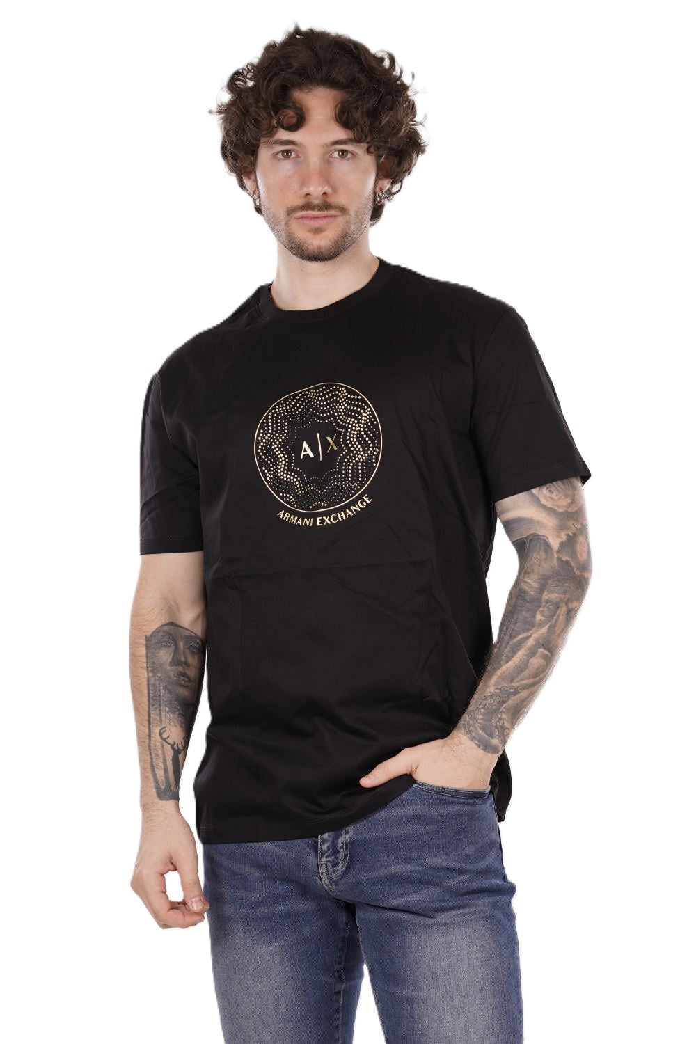T-shirt AX ARMANI EXCHANGE da Uomo - nero XM000328AF10364UC001