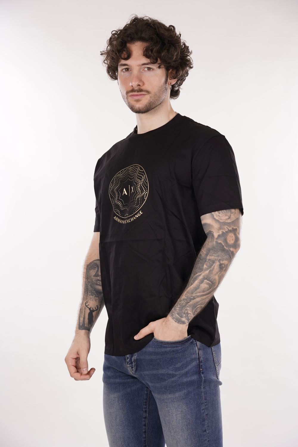 T-shirt AX ARMANI EXCHANGE da Uomo - nero XM000328AF10364UC001