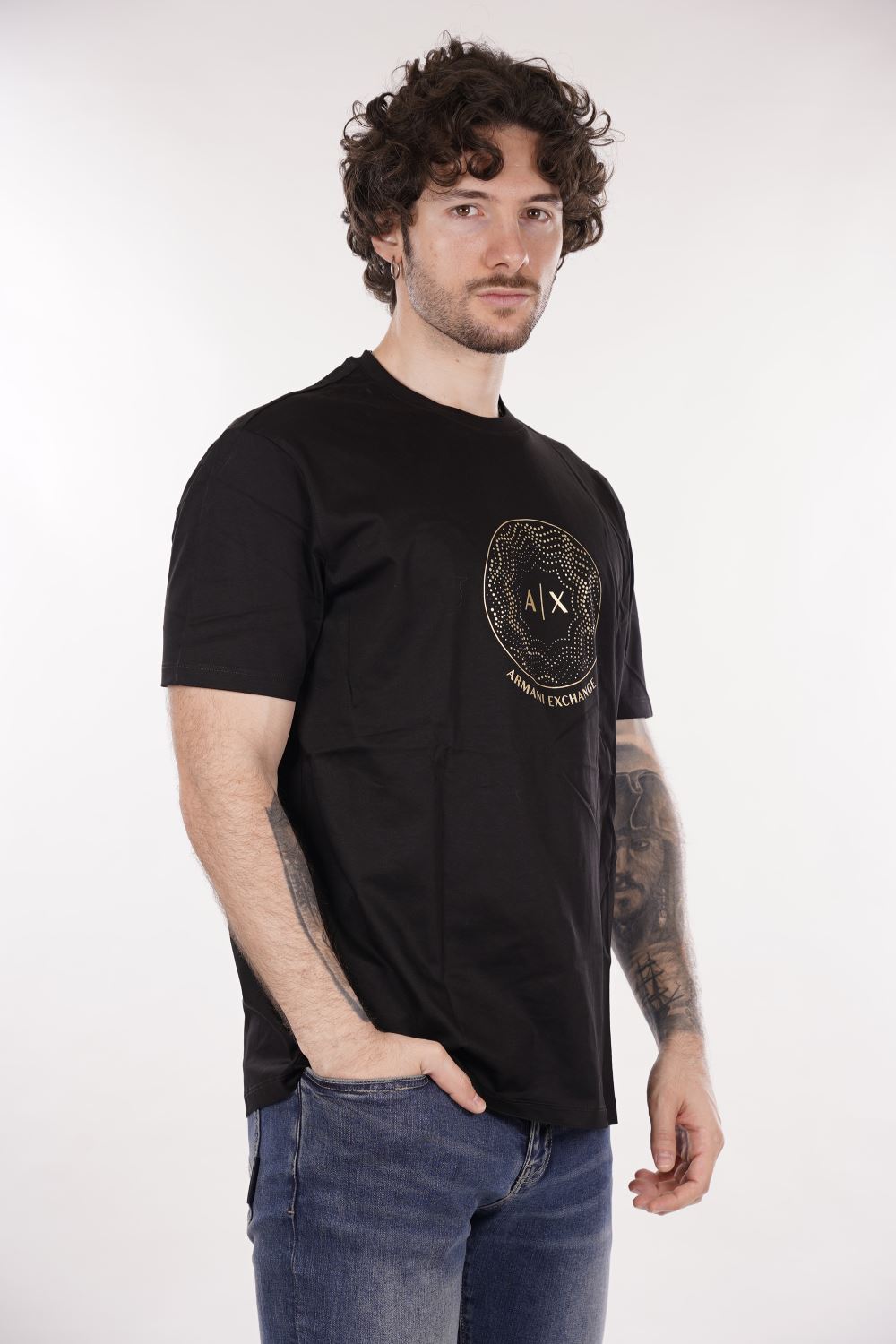 T-shirt AX ARMANI EXCHANGE da Uomo - nero XM000328AF10364UC001