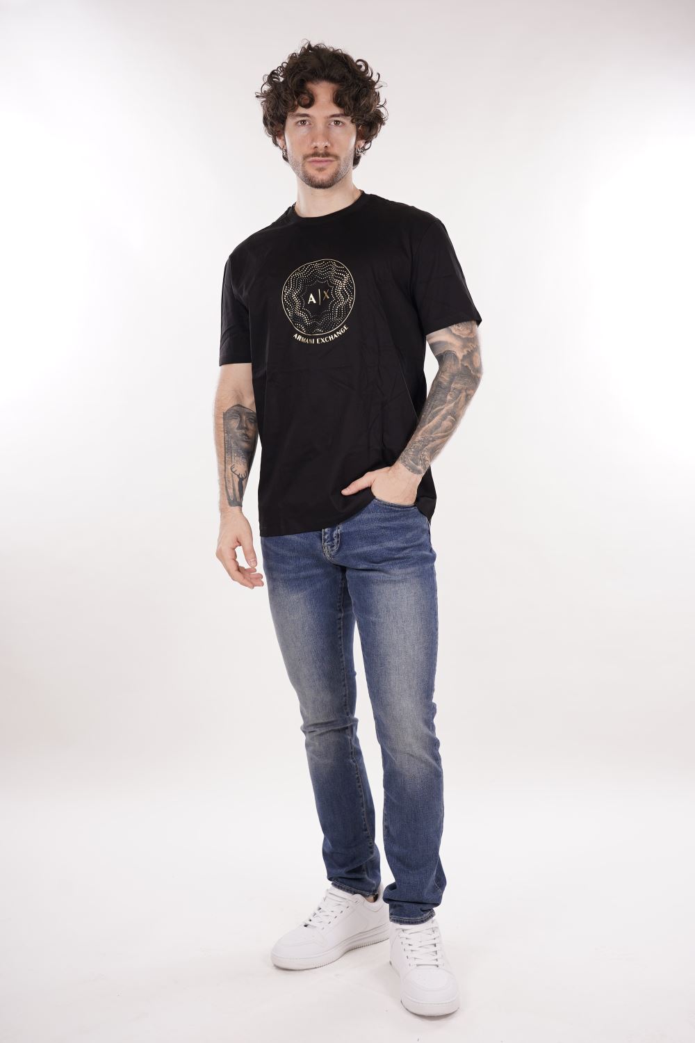 T-shirt AX ARMANI EXCHANGE da Uomo - nero XM000328AF10364UC001