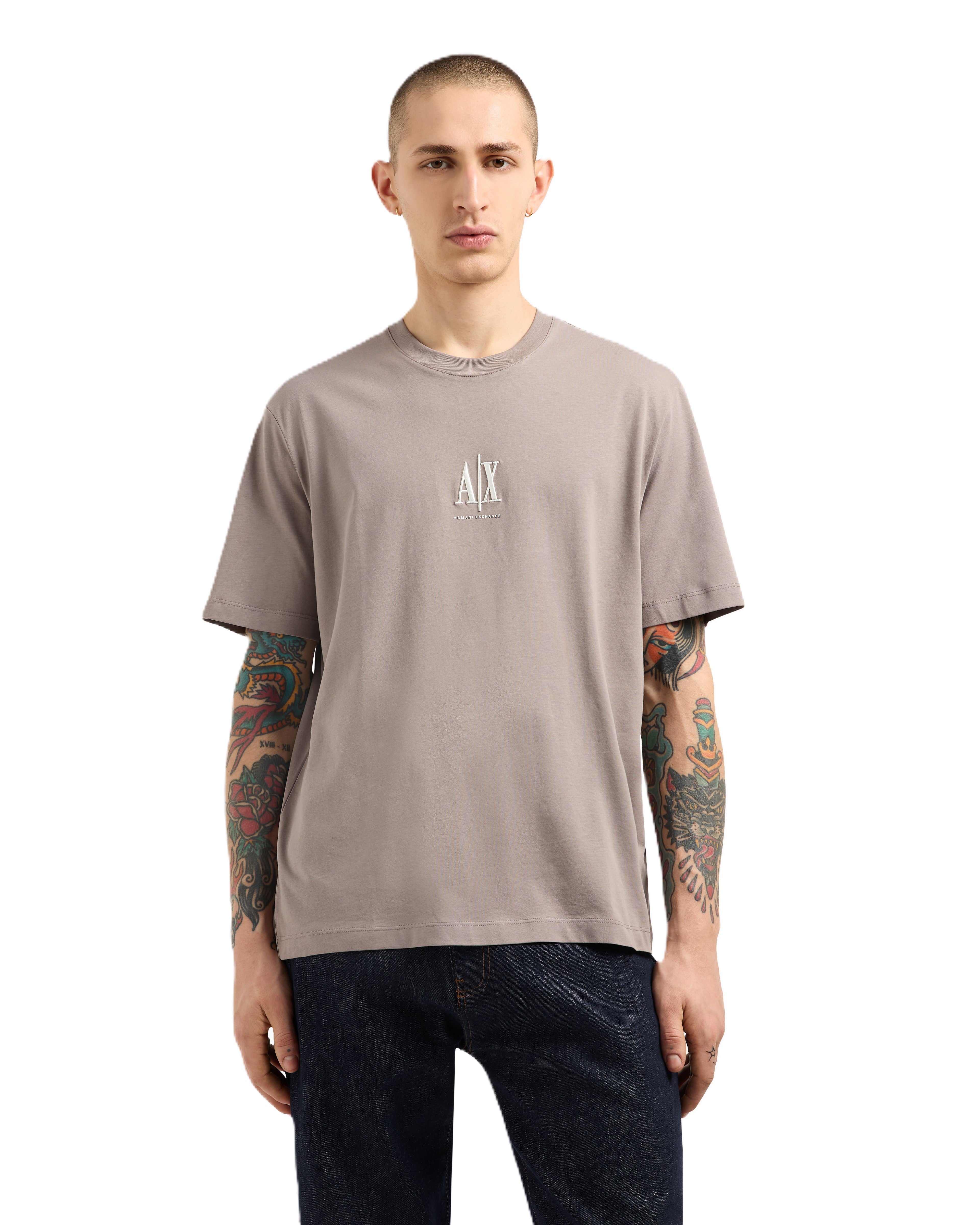 T-shirt AX ARMANI EXCHANGE da Uomo - marrone XM000363AF12308U6107 NOCCIOLA
