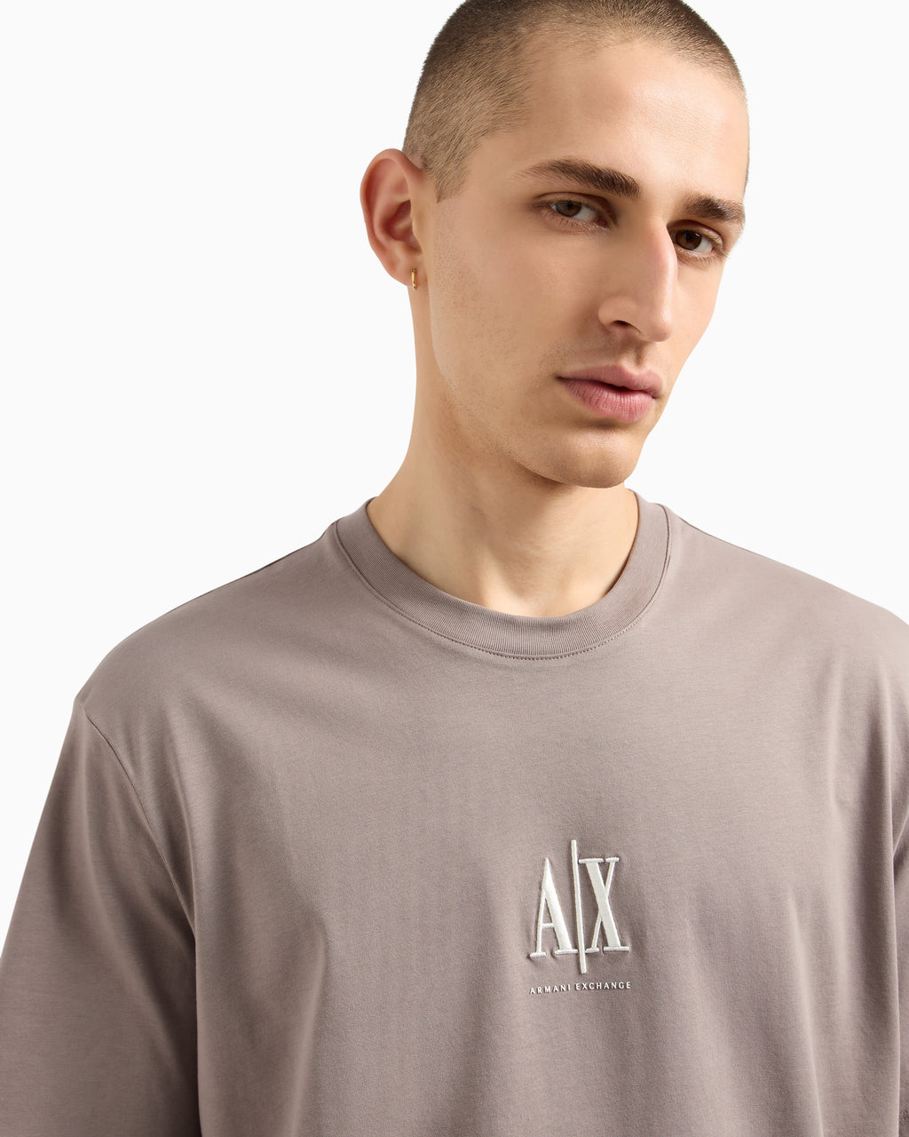 T-shirt AX ARMANI EXCHANGE da Uomo - marrone XM000363AF12308U6107 NOCCIOLA
