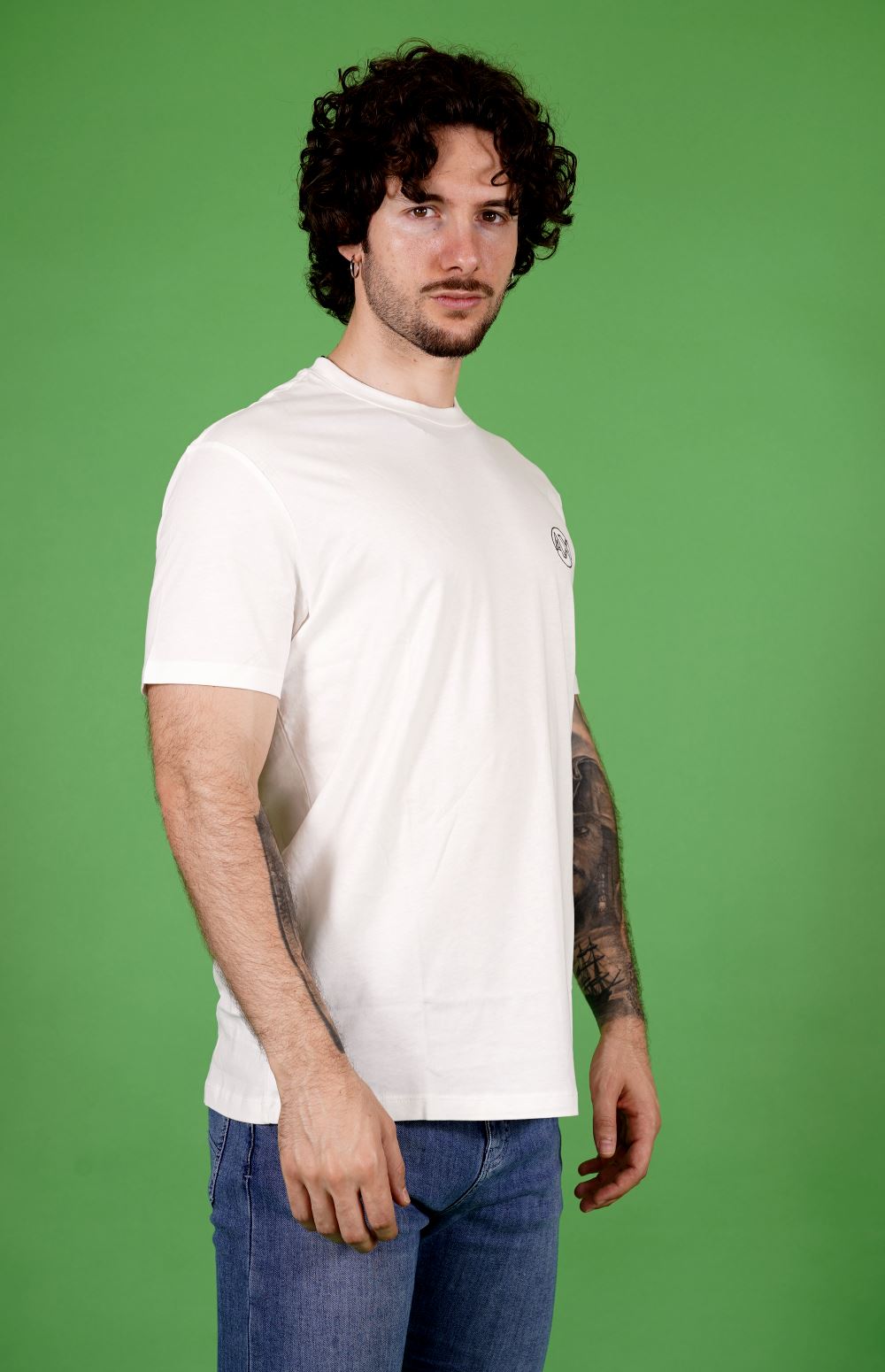 T-shirt AX ARMANI EXCHANGE da Uomo - bianco XM000558AF10358U0009 BIANCO
