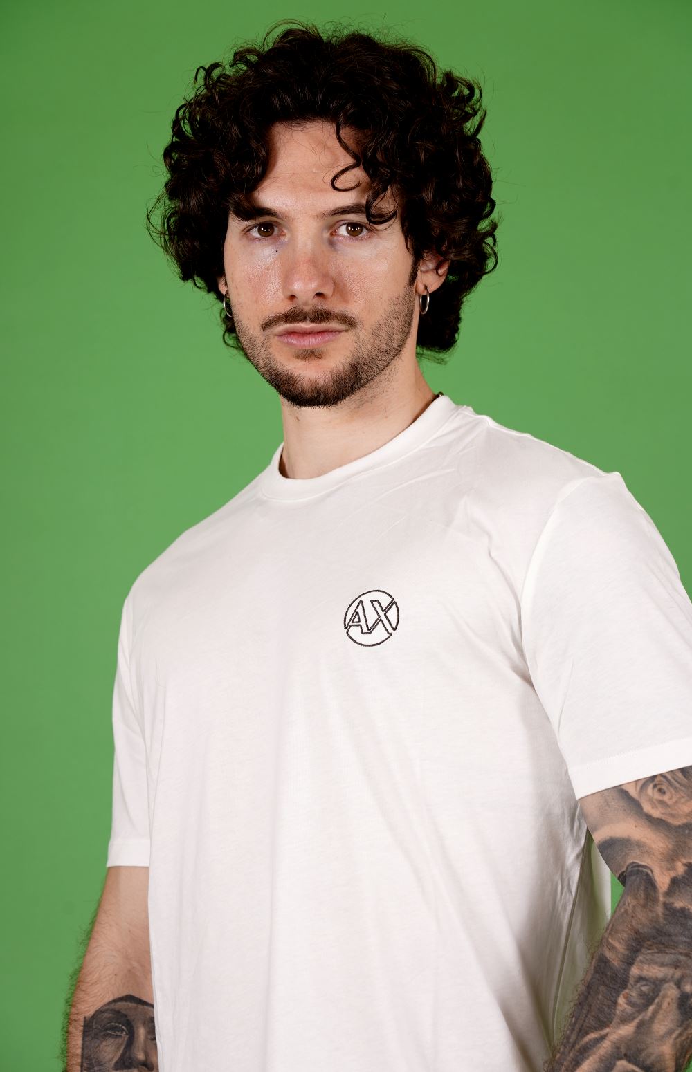 T-shirt AX ARMANI EXCHANGE da Uomo - bianco XM000558AF10358U0009 BIANCO