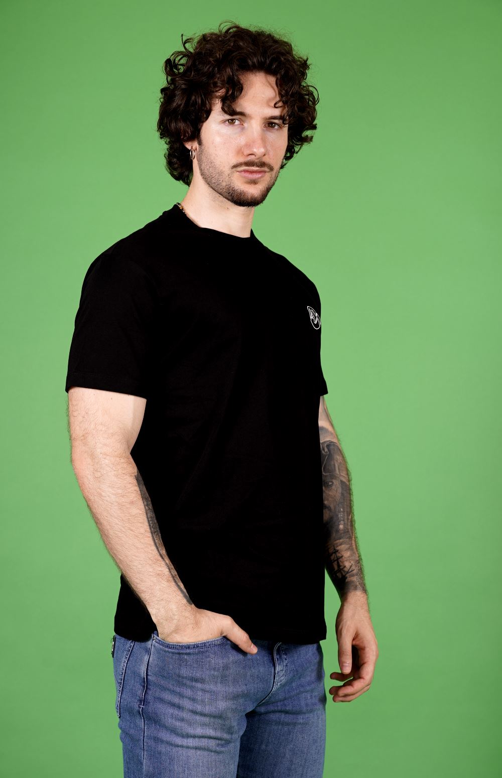 T-shirt AX ARMANI EXCHANGE da Uomo - nero XM000558AF10358UC001 NERO