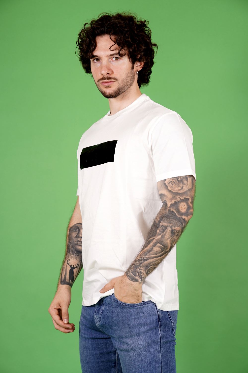 T-shirt AX ARMANI EXCHANGE da Uomo - bianco XM000786AF10364U0009 BIANCO