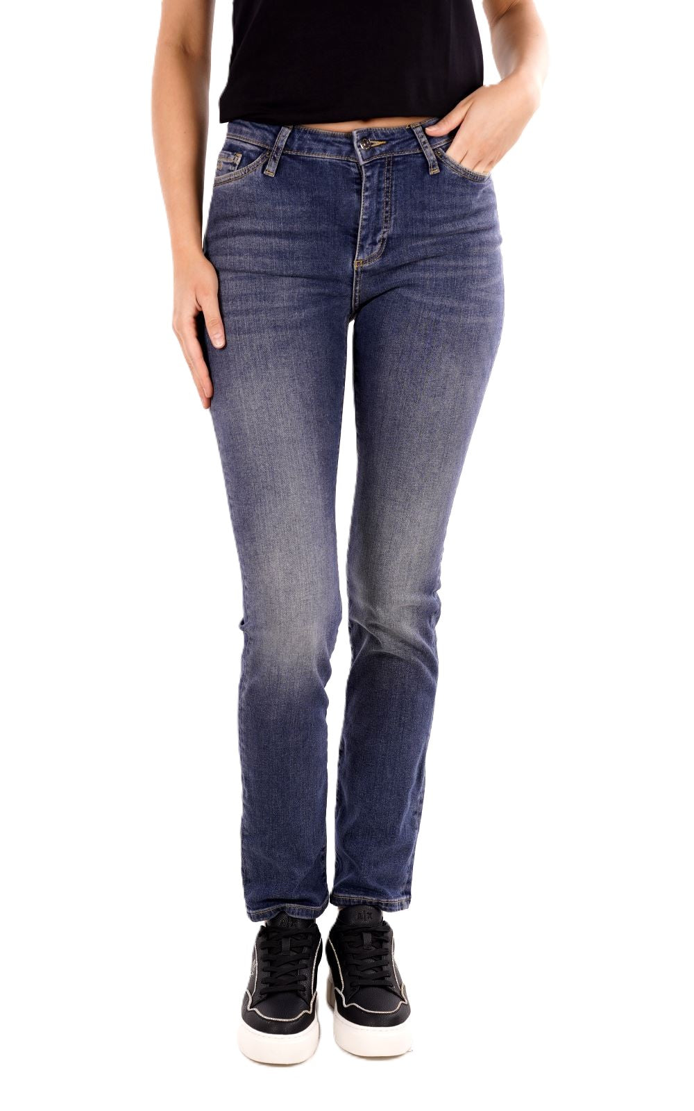 Pantalone Jeans AX ARMANI EXCHANGE da Donna - blu XW000127AF12869MB002 BLU SCURO