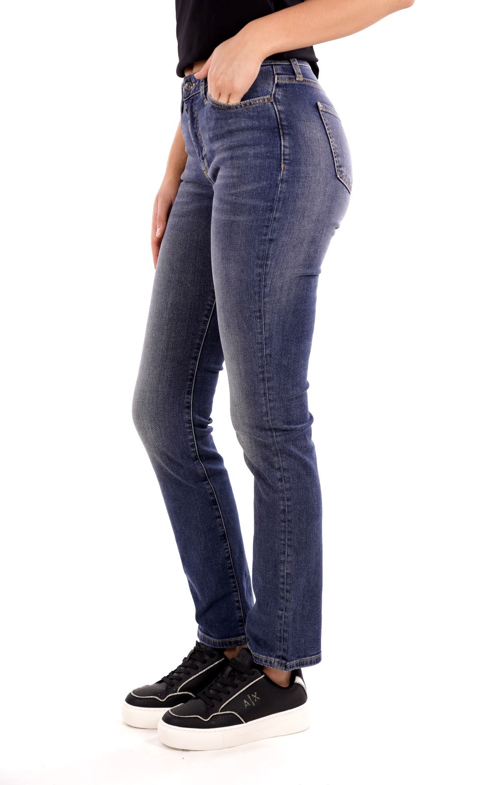 Pantalone Jeans AX ARMANI EXCHANGE da Donna - blu XW000127AF12869MB002 BLU SCURO