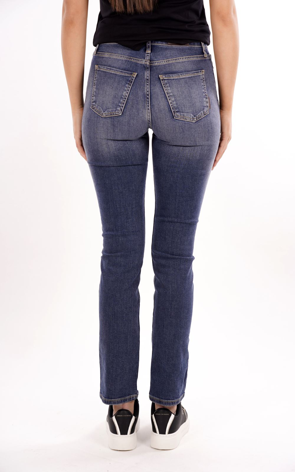 Pantalone Jeans AX ARMANI EXCHANGE da Donna - blu XW000127AF12869MB002 BLU SCURO