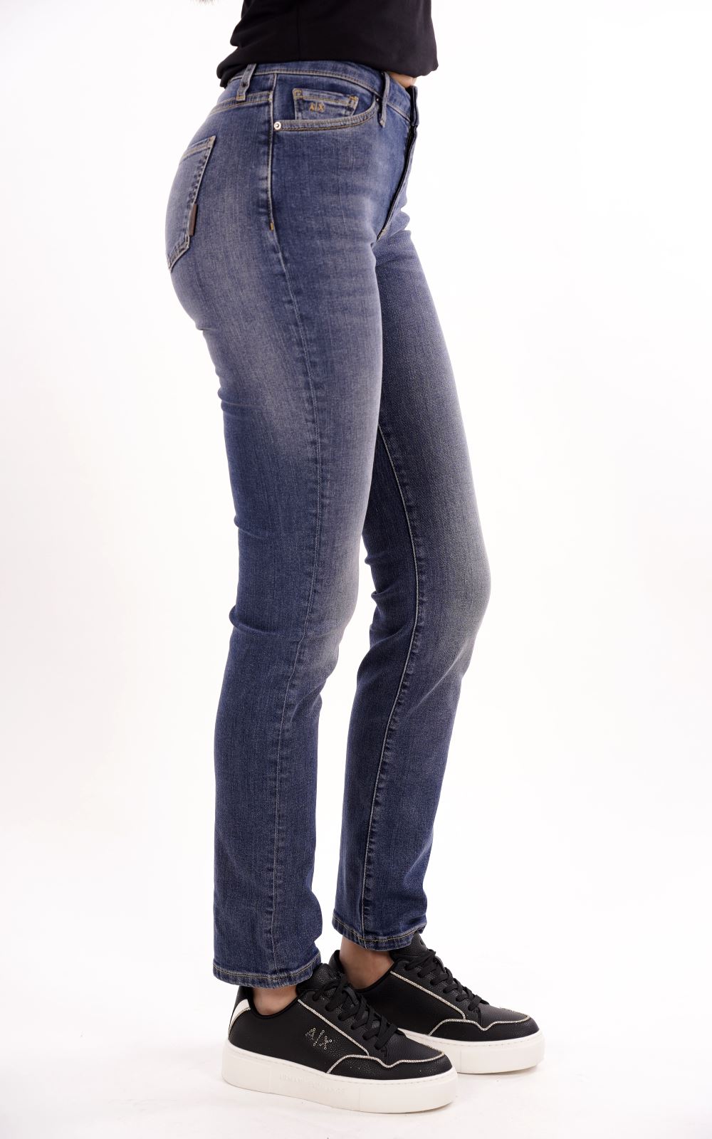 Pantalone Jeans AX ARMANI EXCHANGE da Donna - blu XW000127AF12869MB002 BLU SCURO