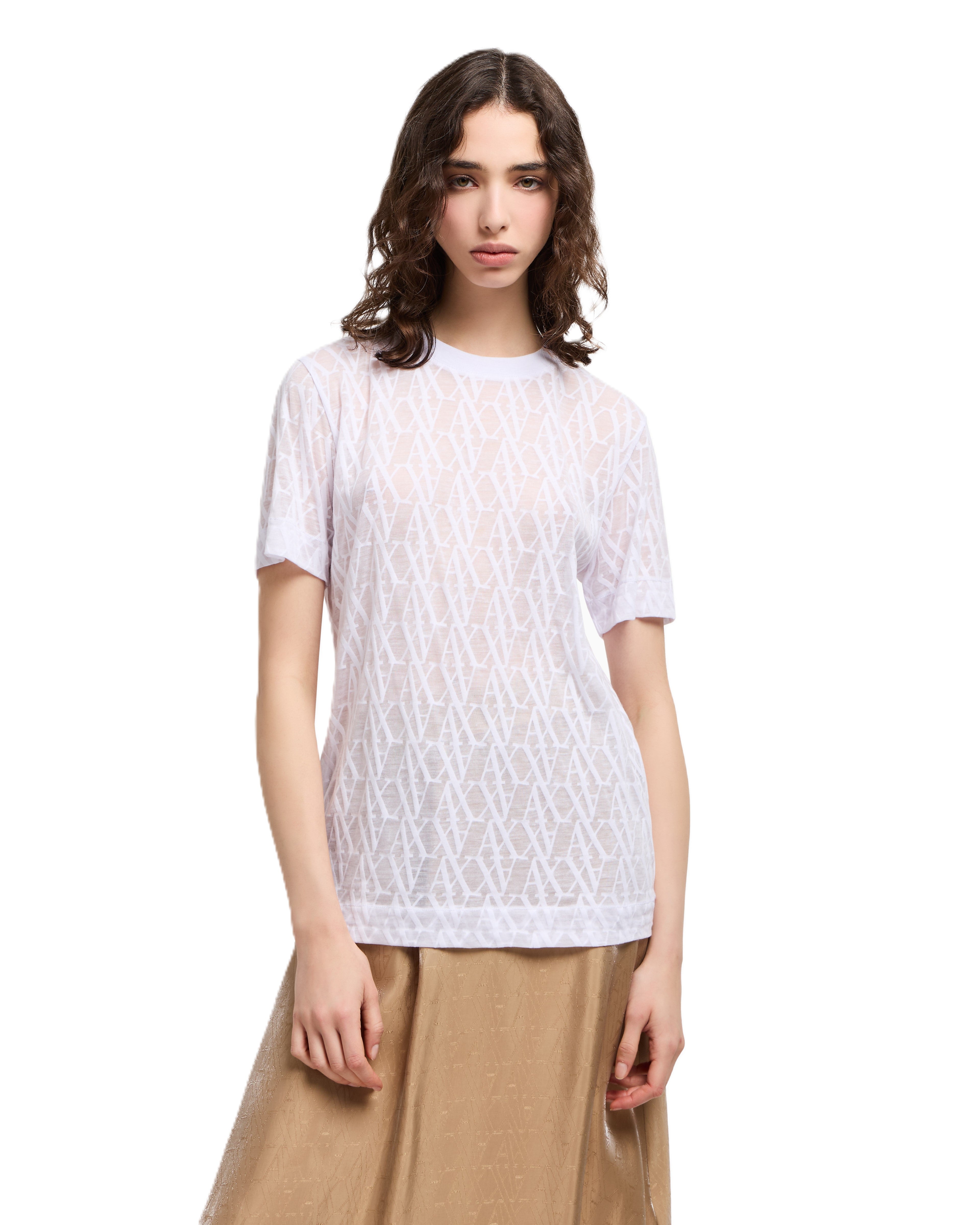 T-shirt AX ARMANI EXCHANGE da Donna - bianco XW000513AF10835F0028 BIANCO