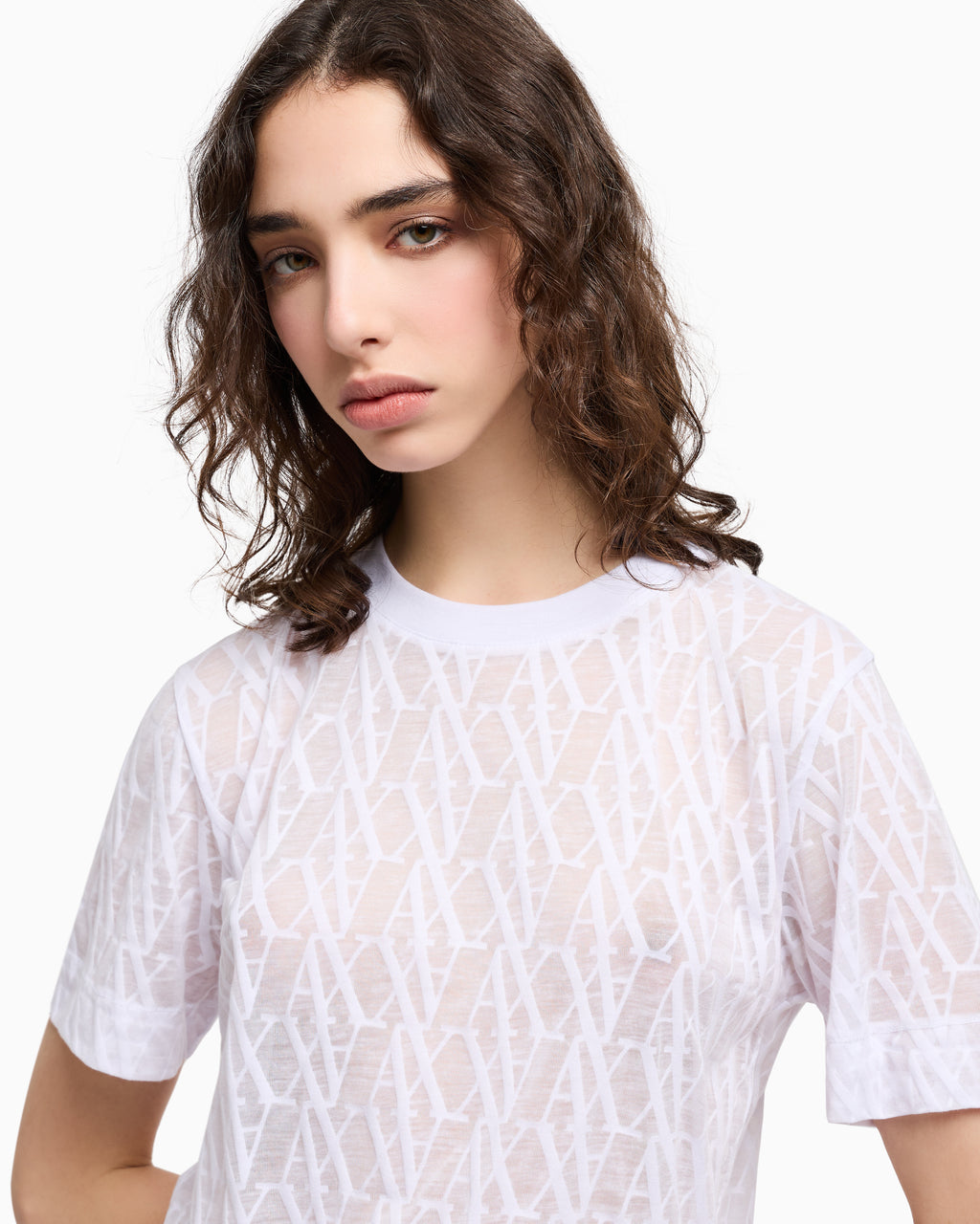 T-shirt AX ARMANI EXCHANGE da Donna - bianco XW000513AF10835F0028 BIANCO