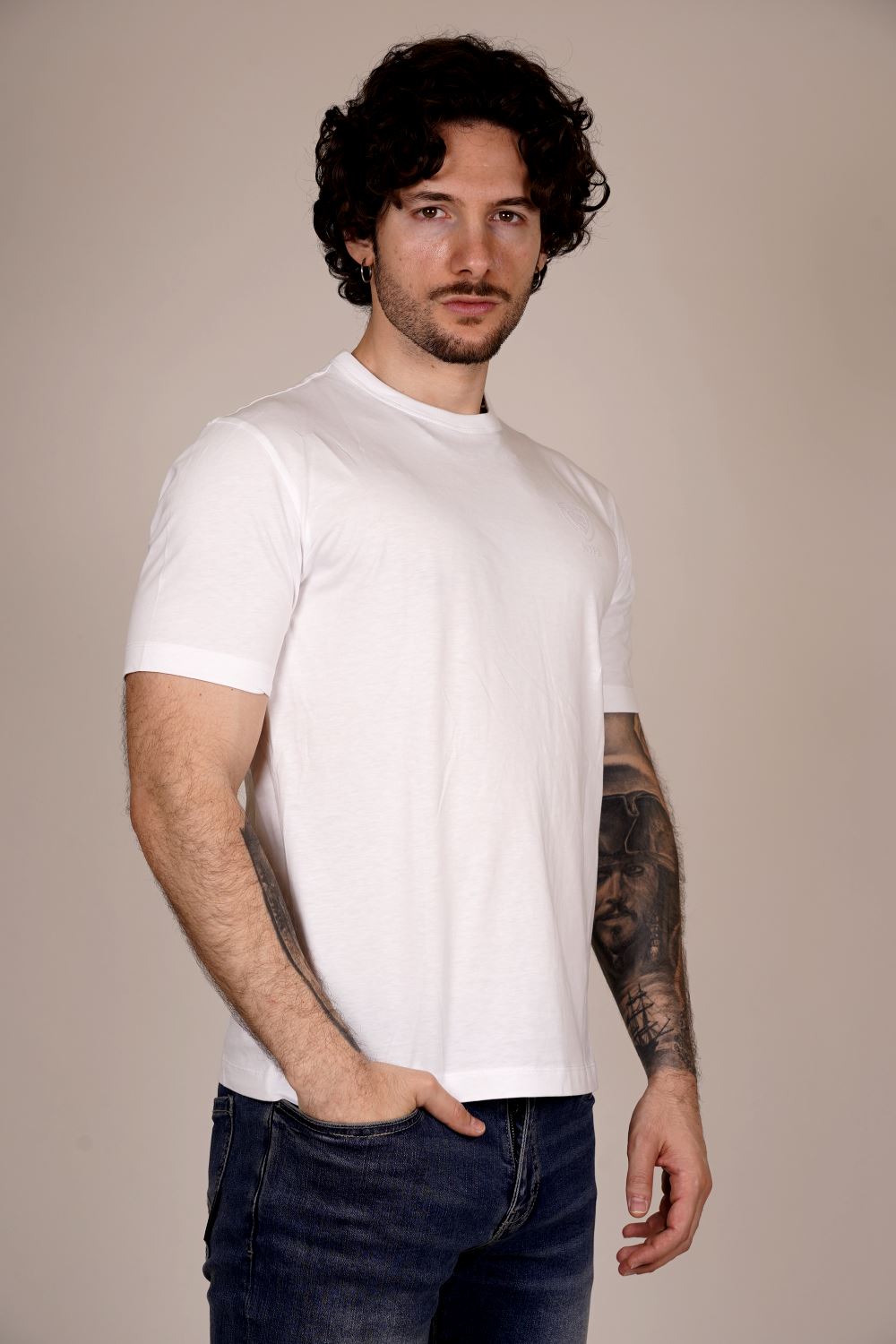 T-shirt BLAUER da Uomo - bianco BLUH02193100 BIANCO