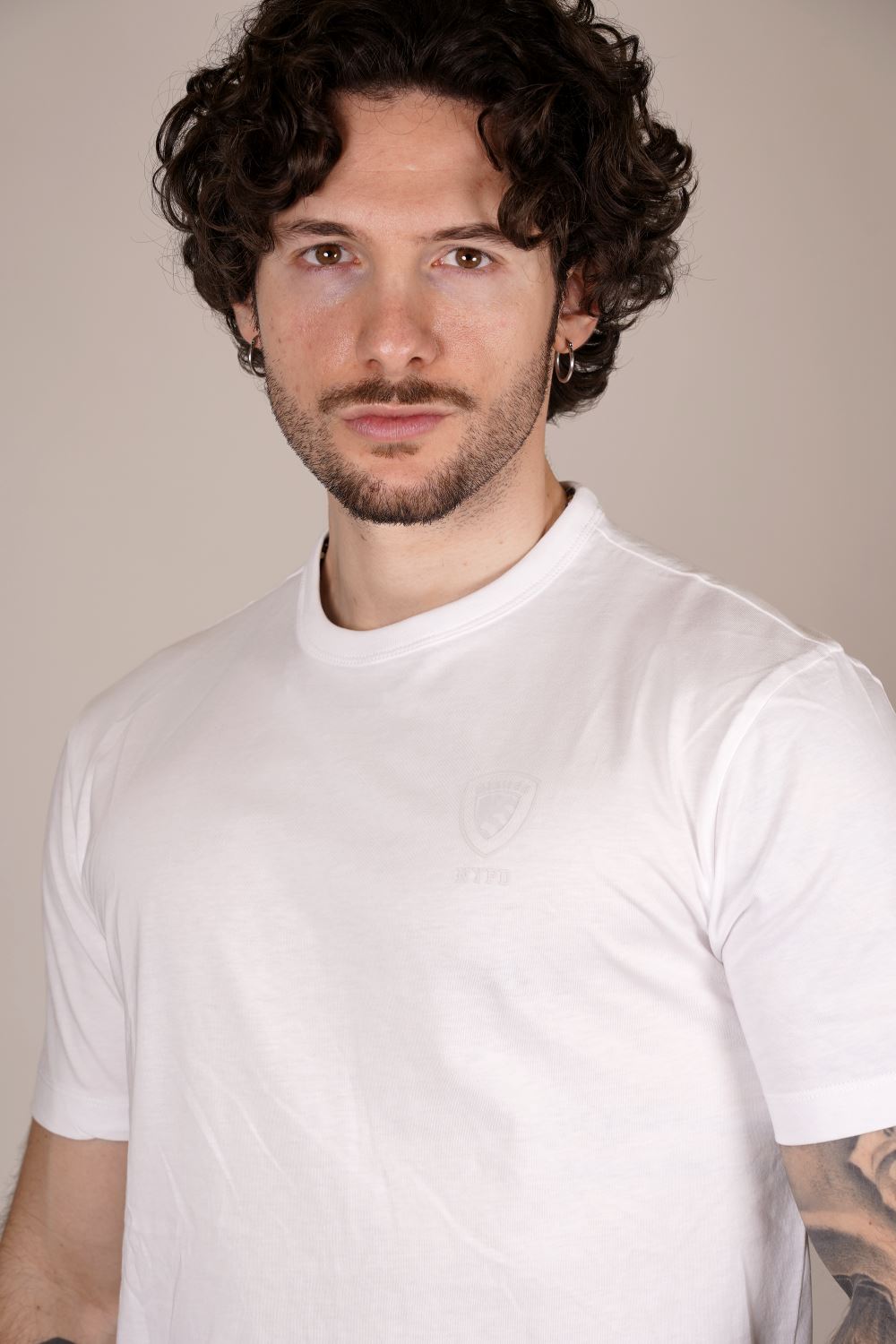 T-shirt BLAUER da Uomo - bianco BLUH02193100 BIANCO