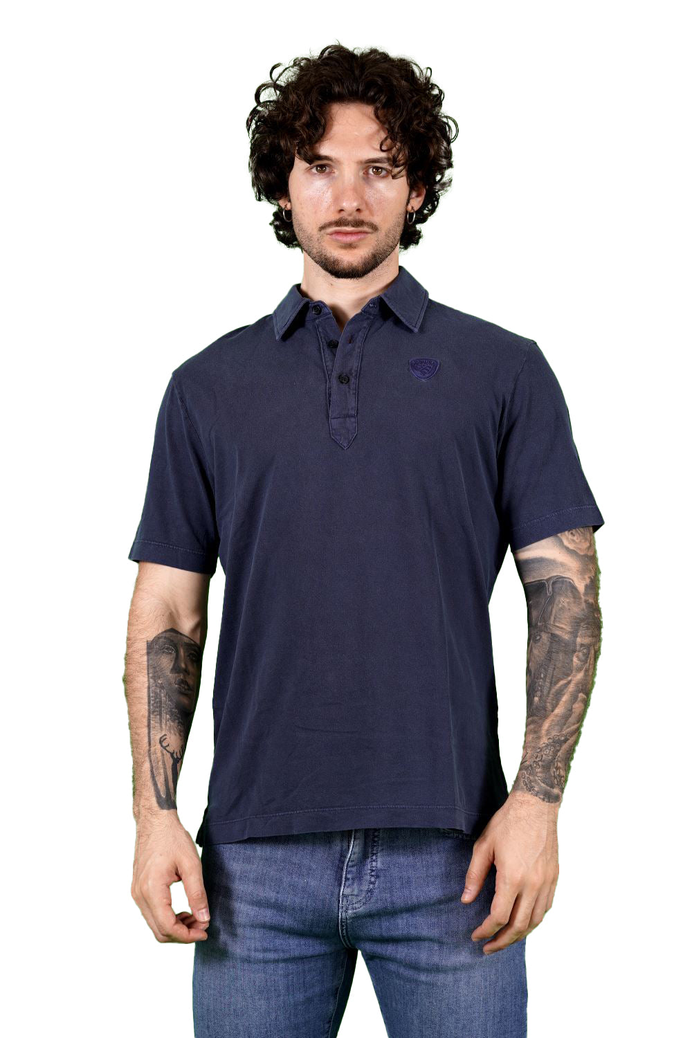 Polo maniche corte BLAUER da Uomo - blu BLUT02347888 BLU