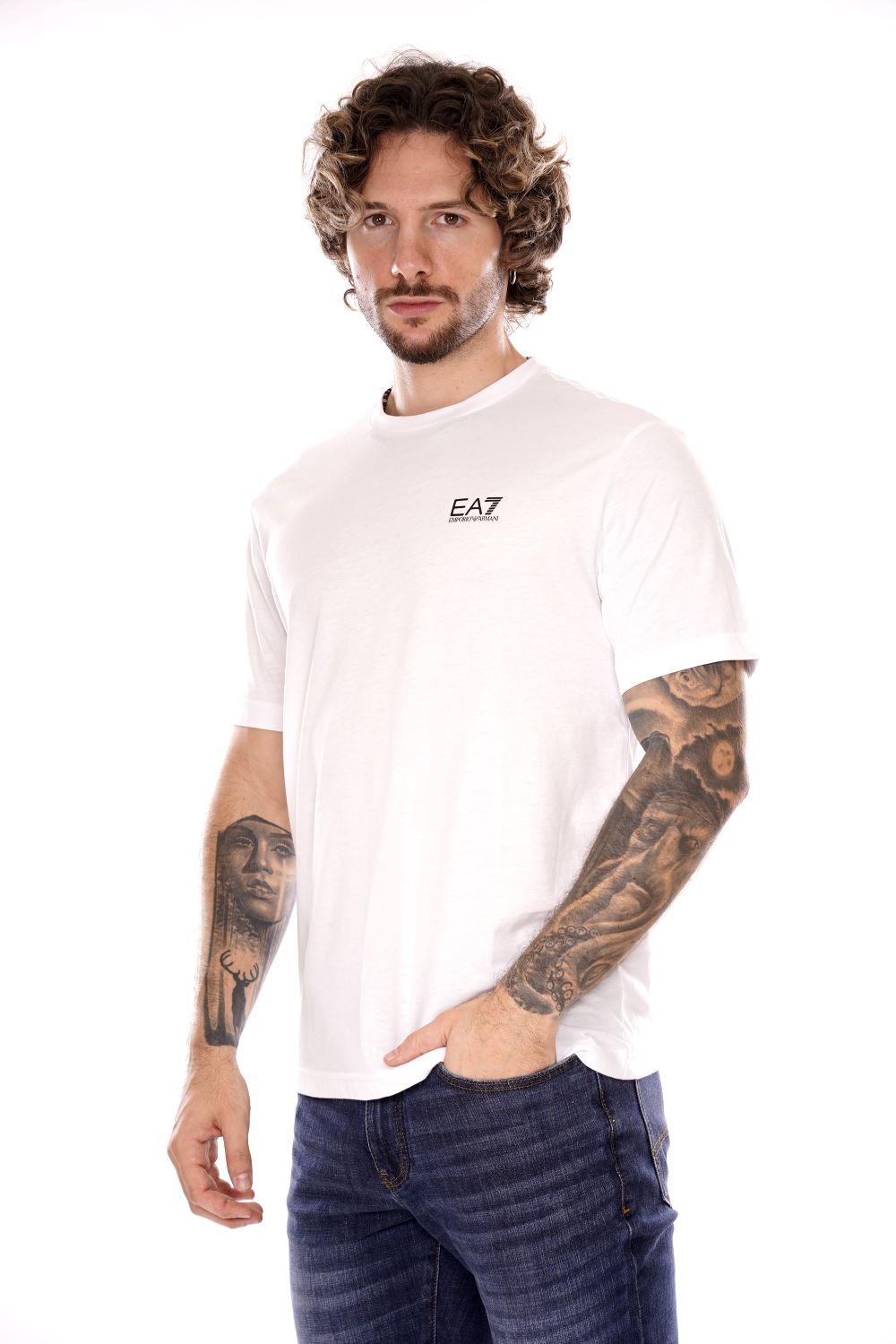 T-shirt EA7 da Uomo - bianco 7M000567AF10375M0003 BIANCO