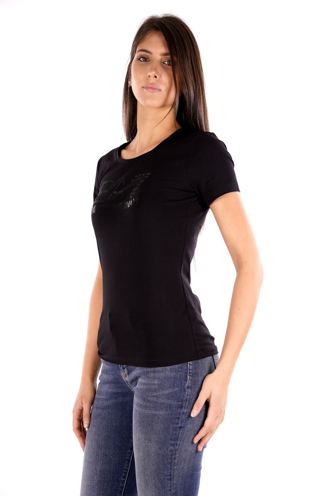 T-shirt EA7 da Donna - nero 7W000536MC043 NERO
