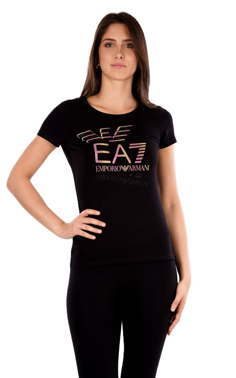T-shirt EA7 da Donna - nero 7W000182UC001 NERO