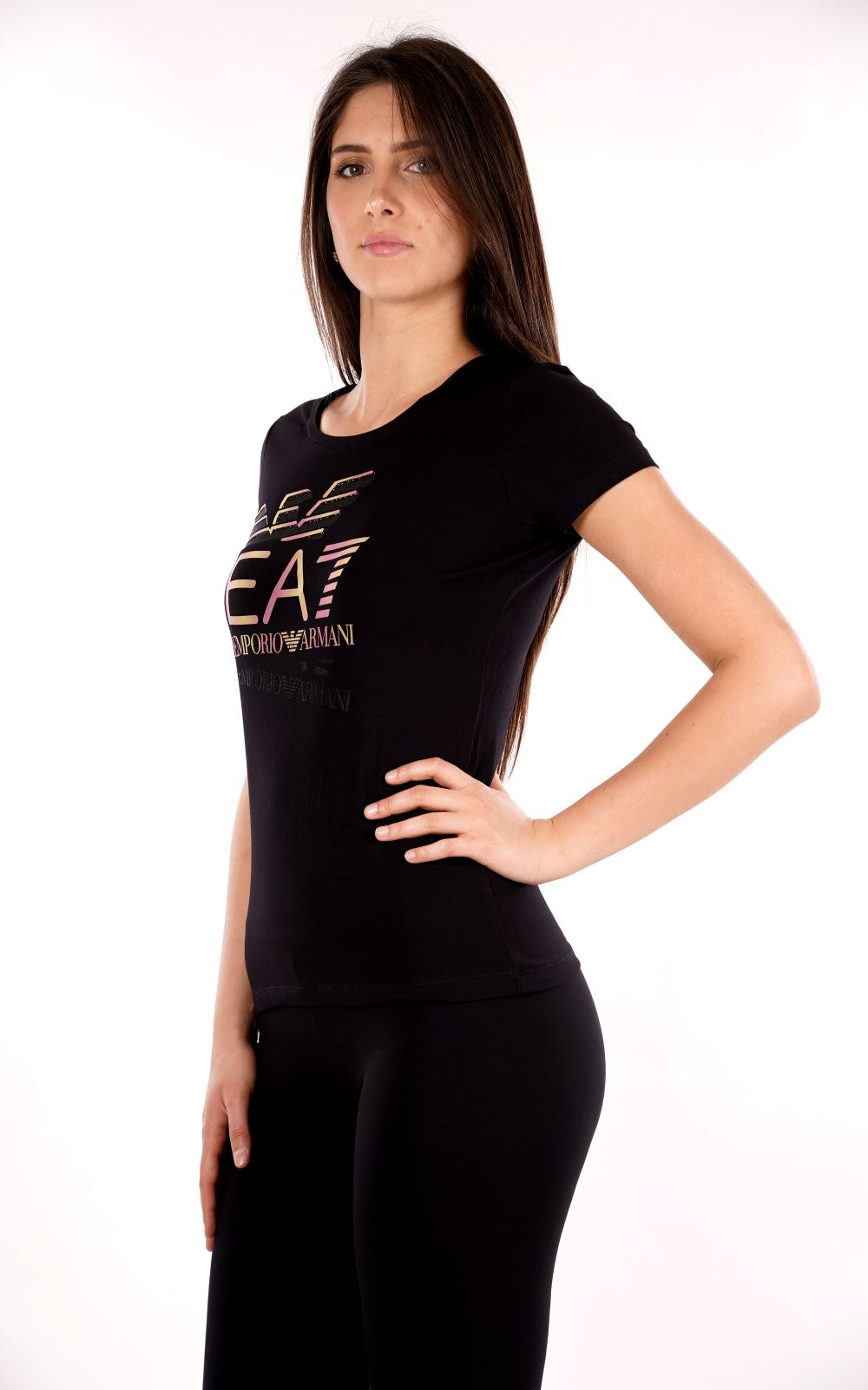 T-shirt EA7 da Donna - nero 7W000182UC001 NERO