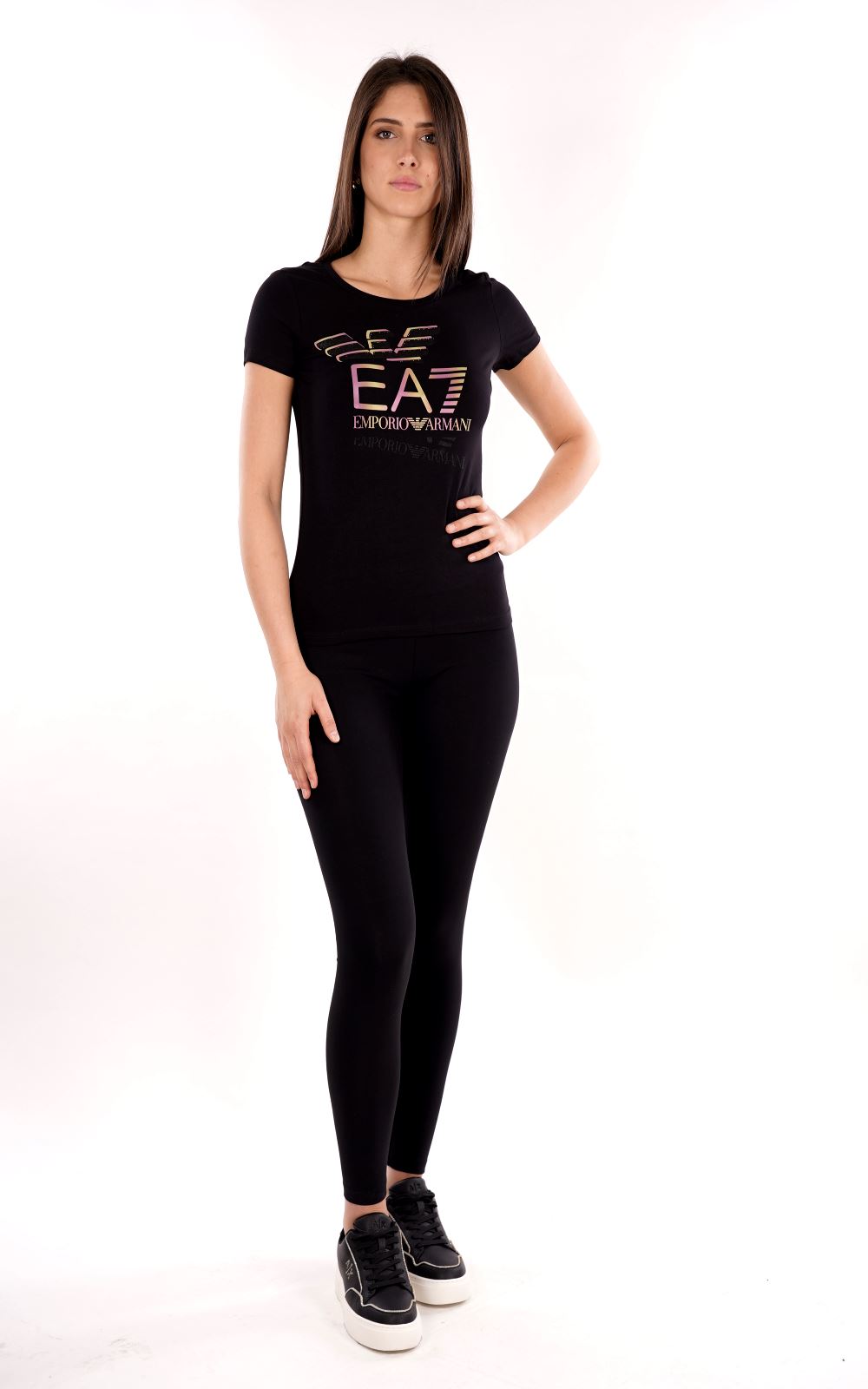 T-shirt EA7 da Donna - nero 7W000182UC001 NERO
