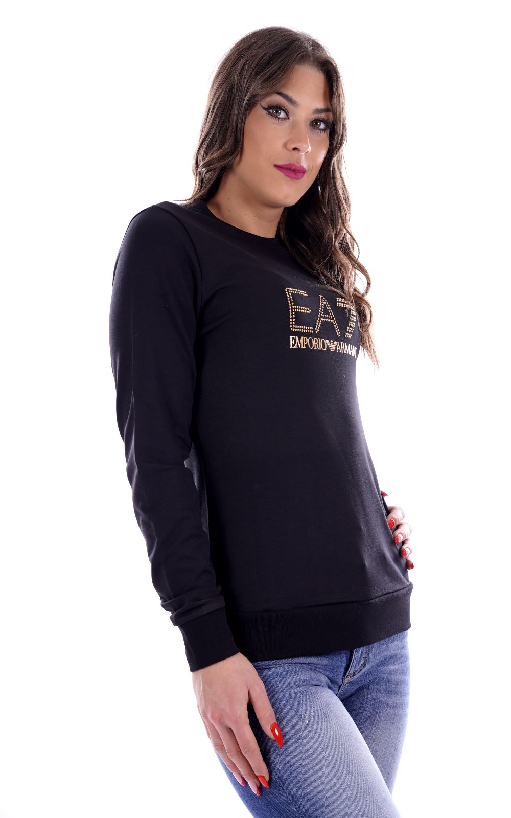 Felpa EA7 da Donna - nero 8NTM451200 NERO