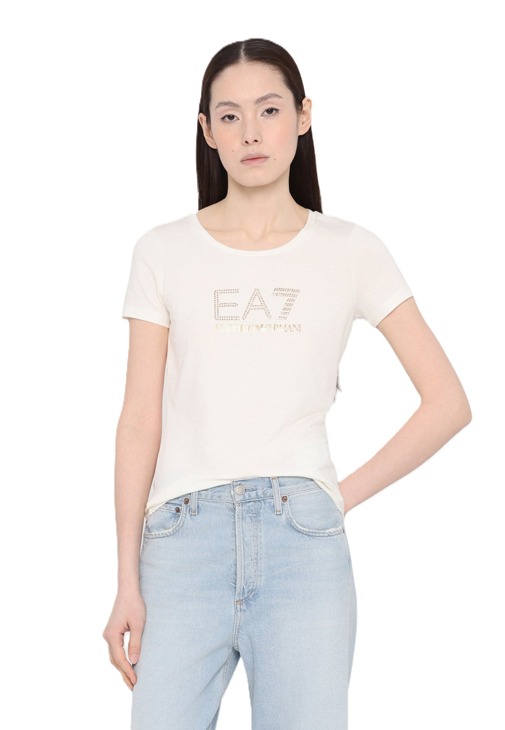 T-shirt EA7 da Donna - bianco 8NTT67U0005 BIANCO