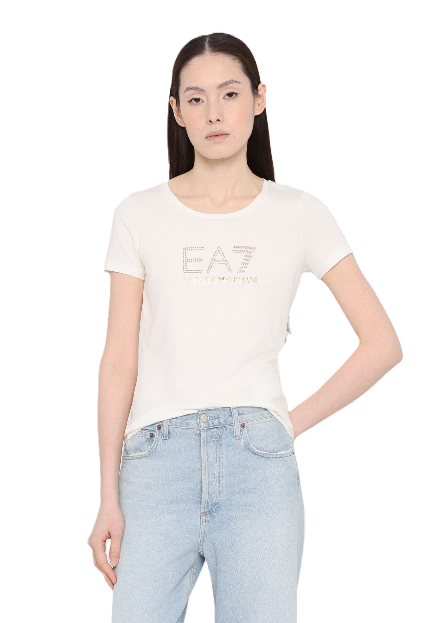 T-shirt EA7 da Donna - bianco 8NTT67U0005 BIANCO