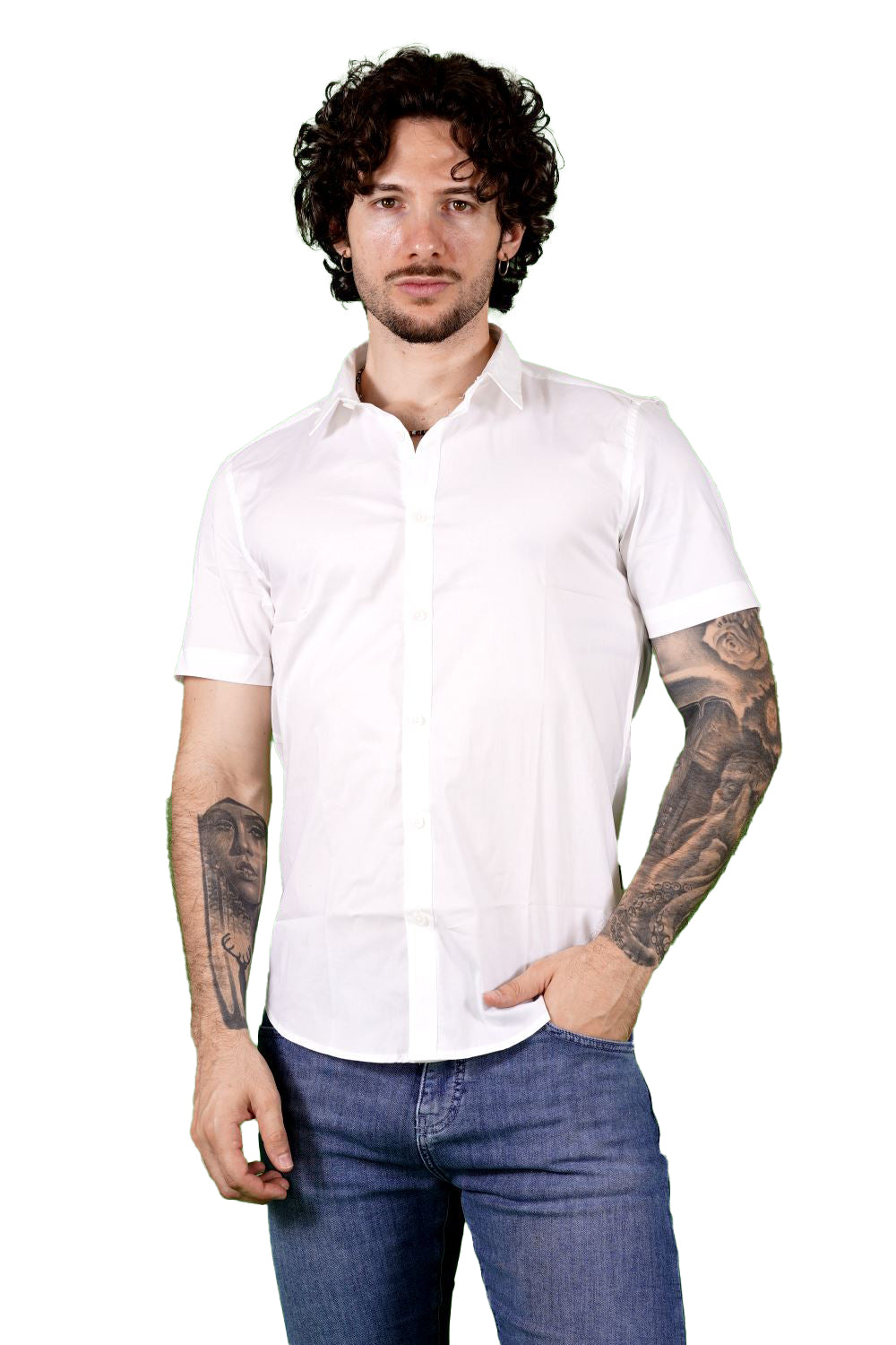 Camicia GIANNI LUPO da Uomo - bianco GL090DAWHT