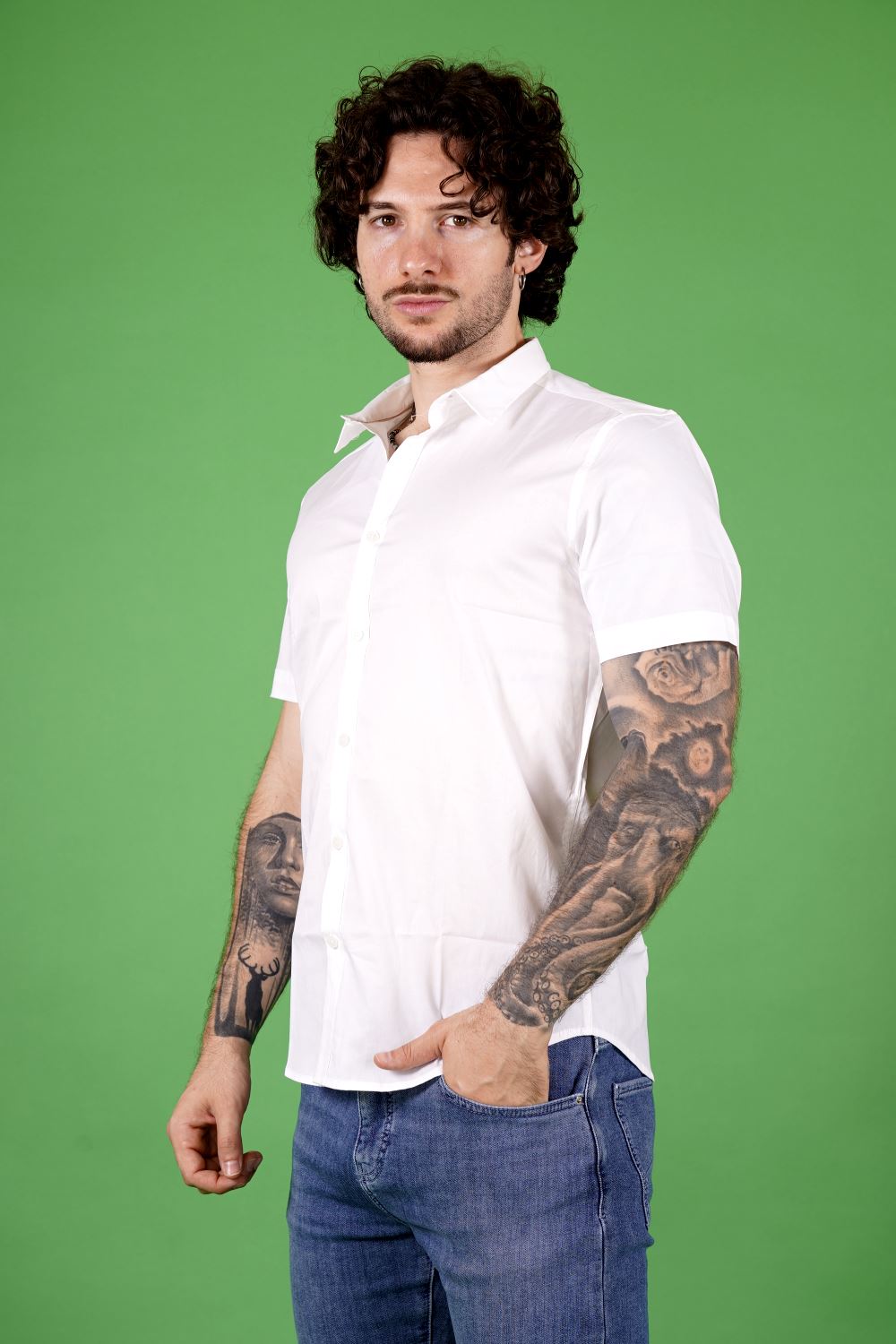 Camicia GIANNI LUPO da Uomo - bianco GL090DAWHT