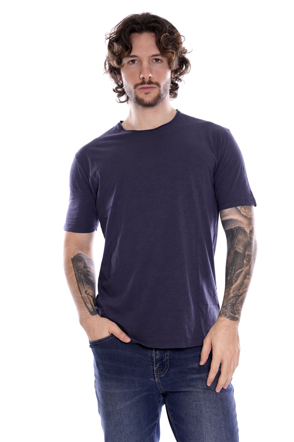 T-shirt GIANNI LUPO da Uomo - blu GL1053F-S25NAVY