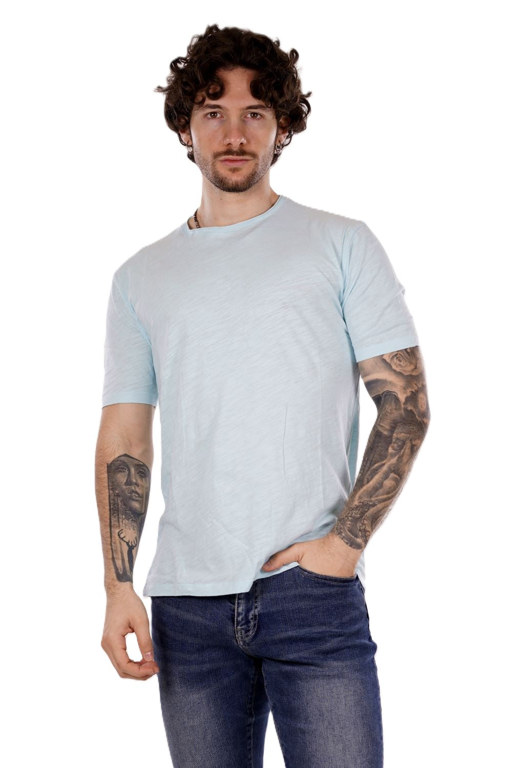 T-shirt GIANNI LUPO da Uomo - blu GL1053F-S25SKY