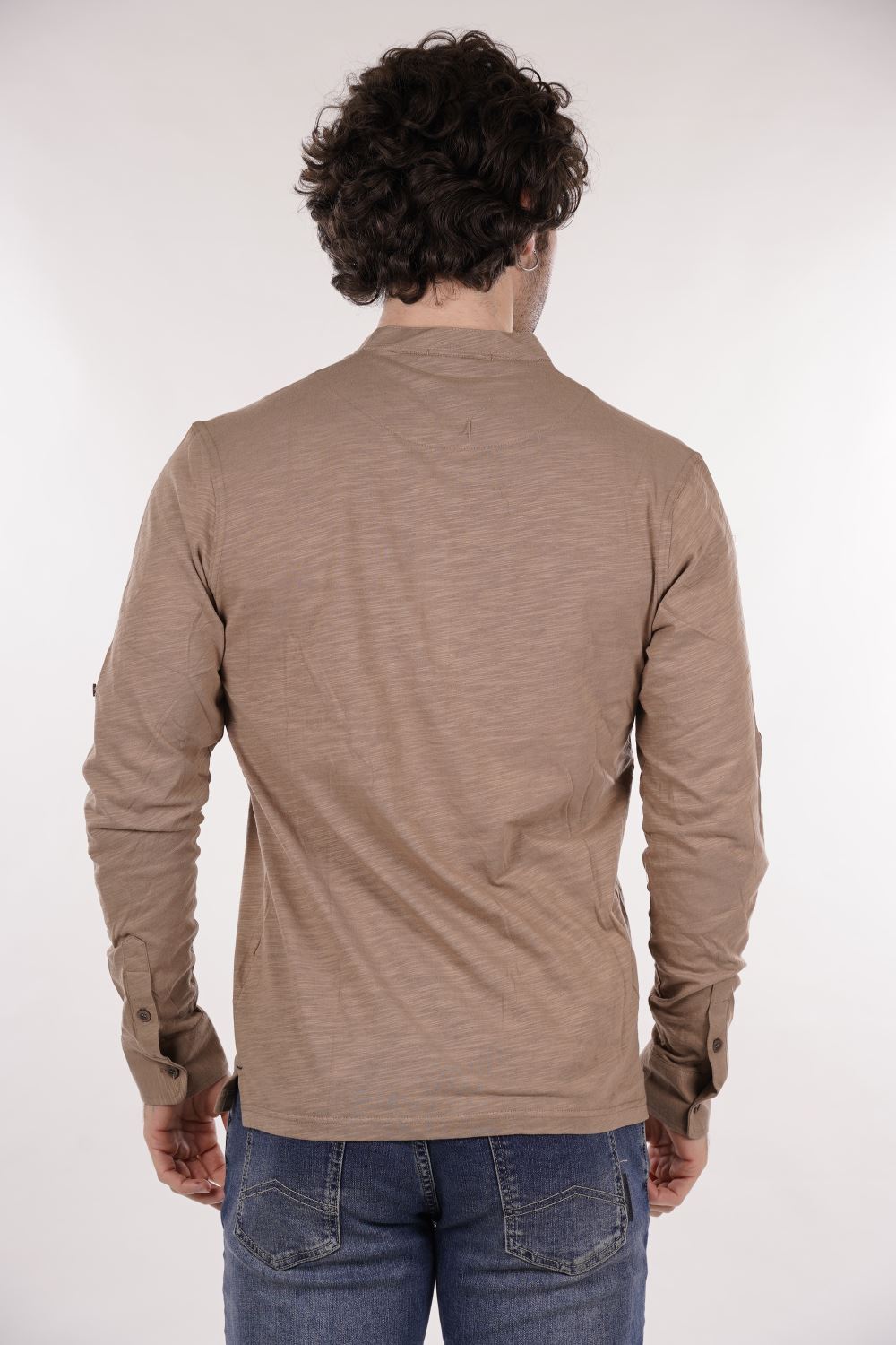 Long-shirt GIANNI LUPO da Uomo - beige GL1055F-S25CAMEL