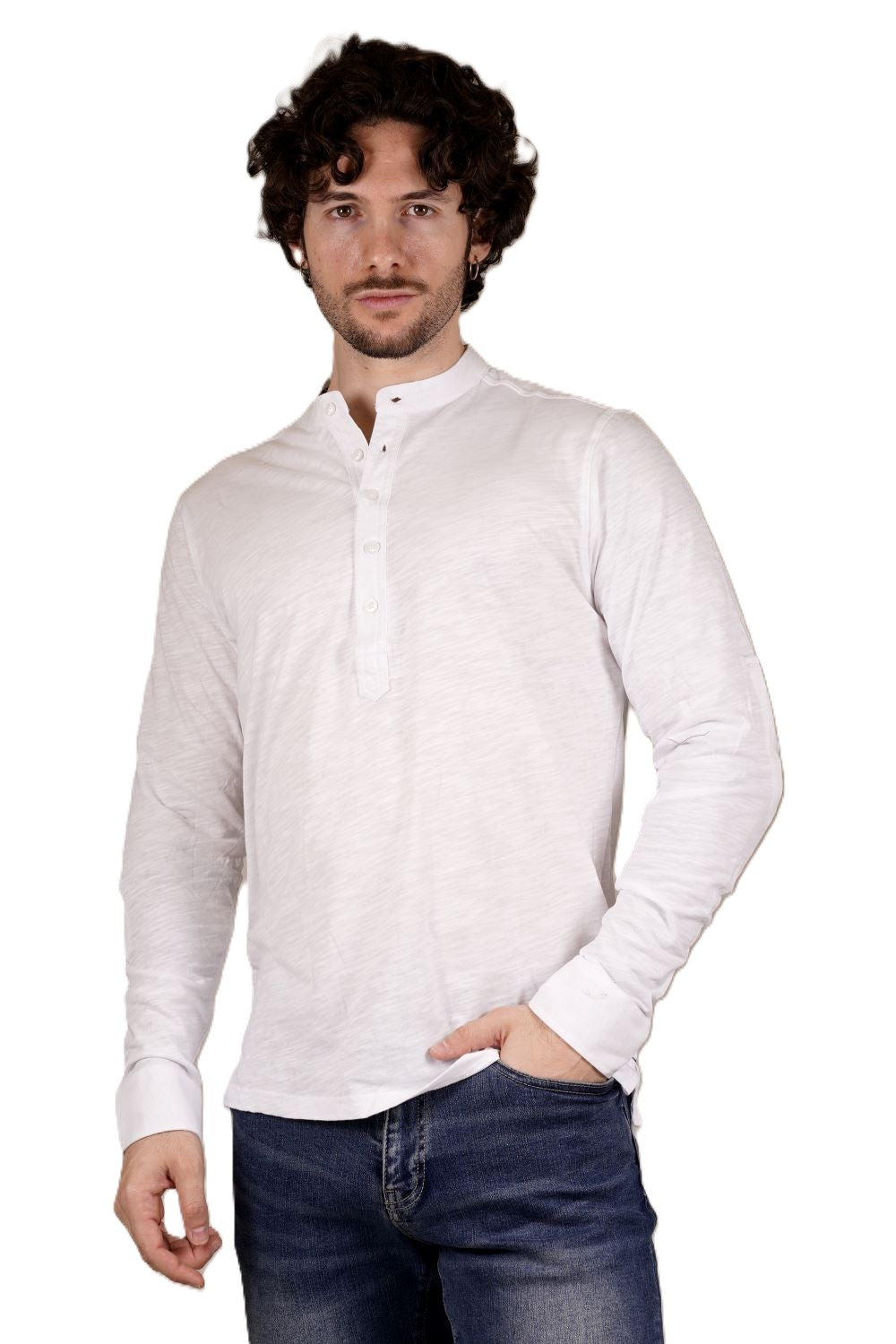 Long-shirt GIANNI LUPO da Uomo - bianco GL1055F-S25WHT