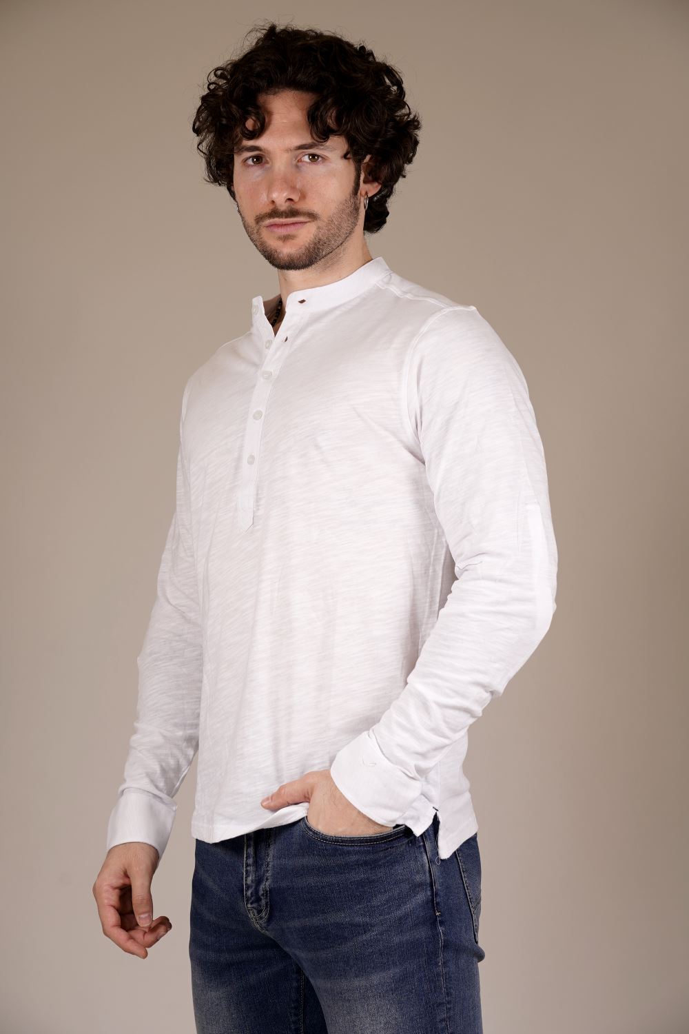 Long-shirt GIANNI LUPO da Uomo - bianco GL1055F-S25WHT