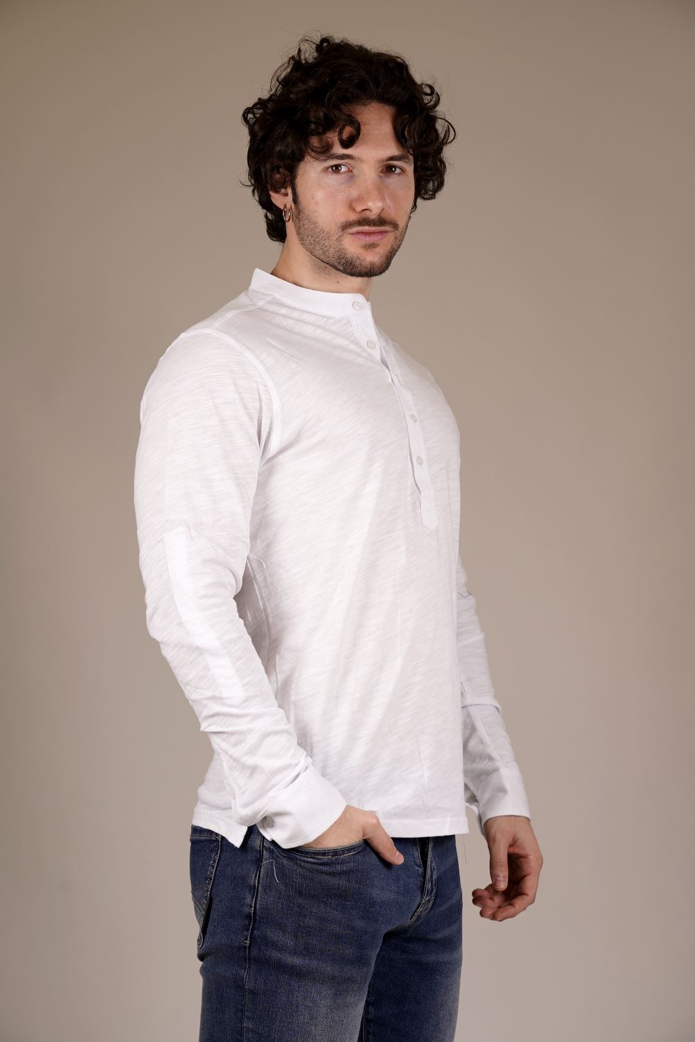 Long-shirt GIANNI LUPO da Uomo - bianco GL1055F-S25WHT