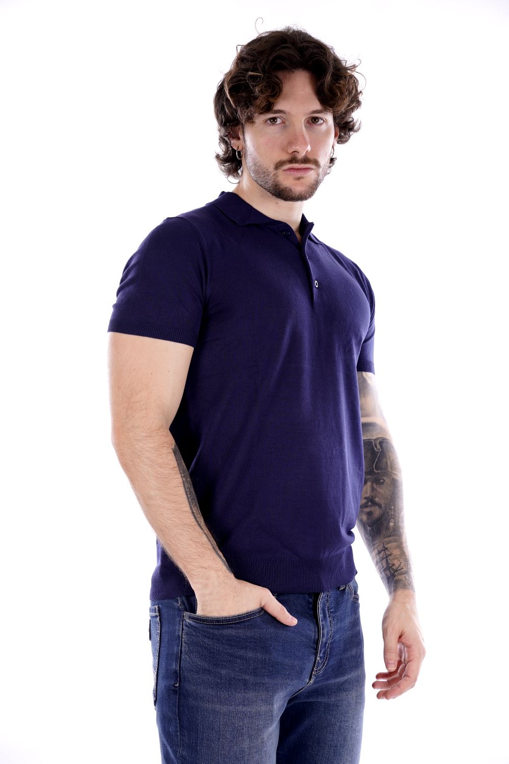 Polo GIANNI LUPO da Uomo - blu GL511S-S25BLU