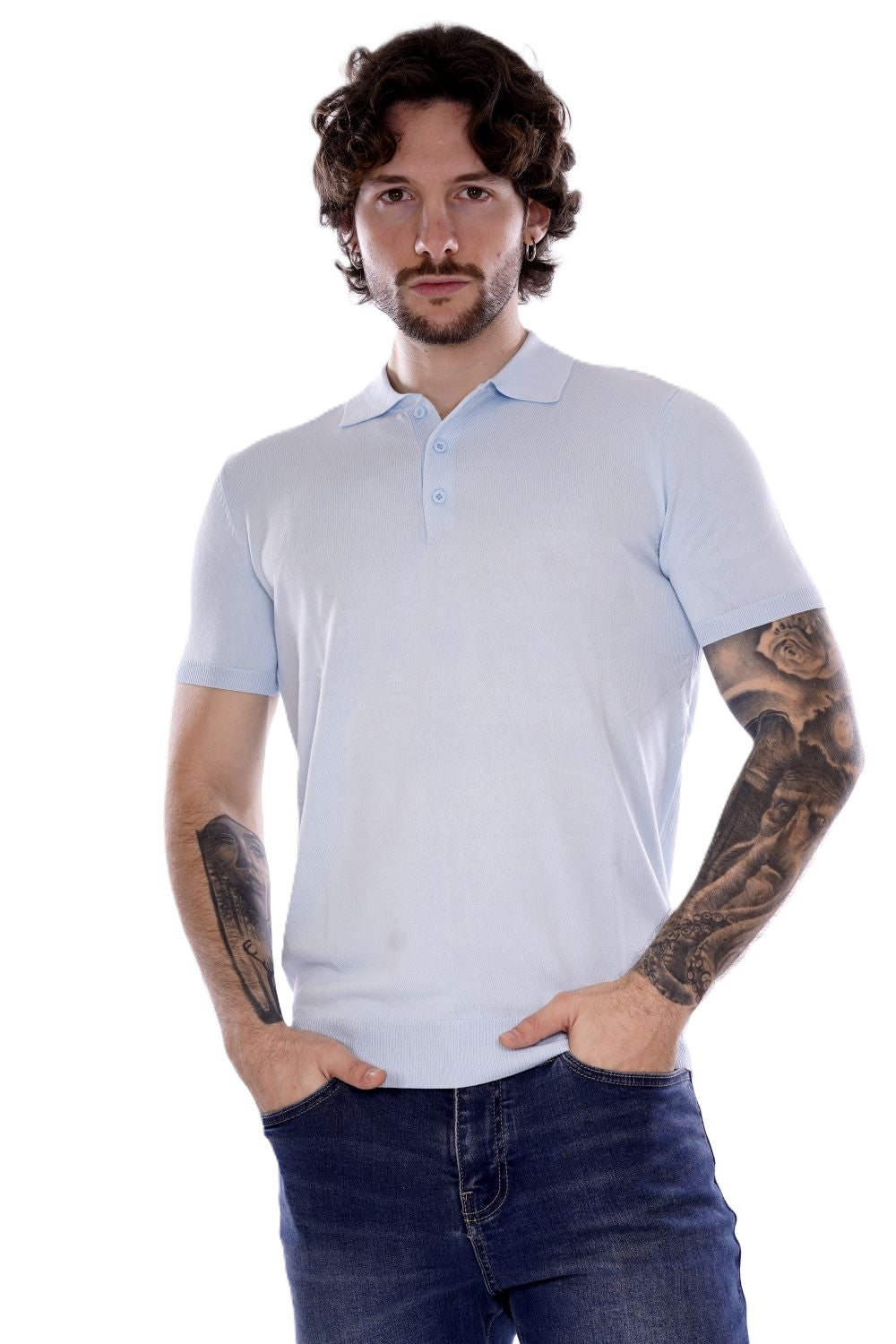 Polo GIANNI LUPO da Uomo - blu GL511S-S25SKY