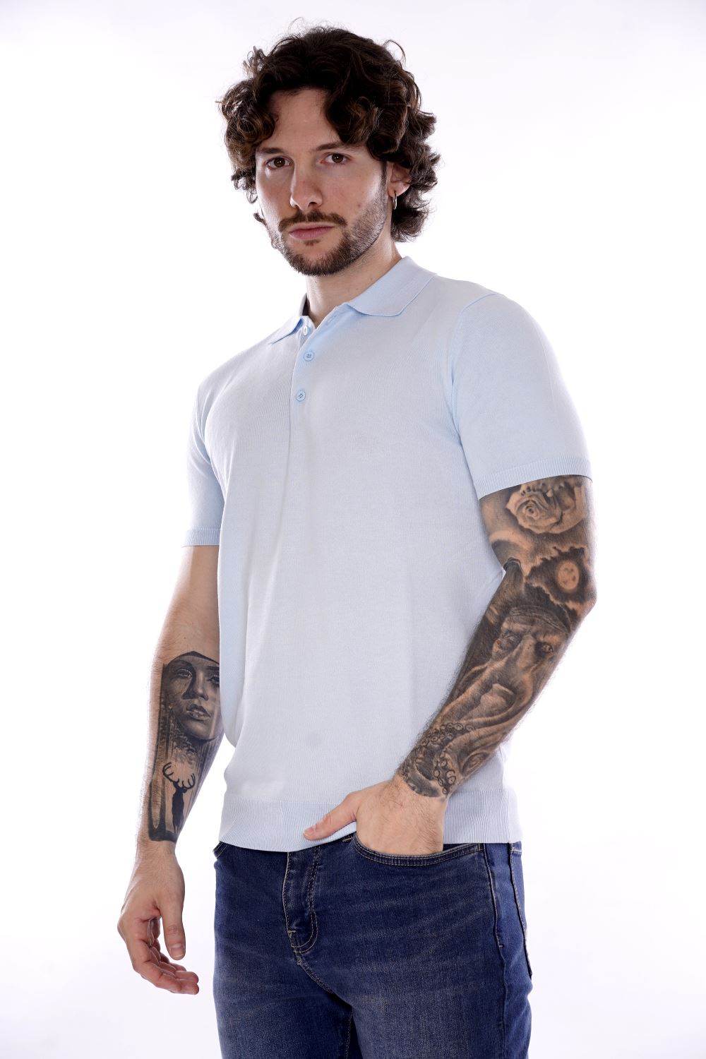 Polo GIANNI LUPO da Uomo - blu GL511S-S25SKY