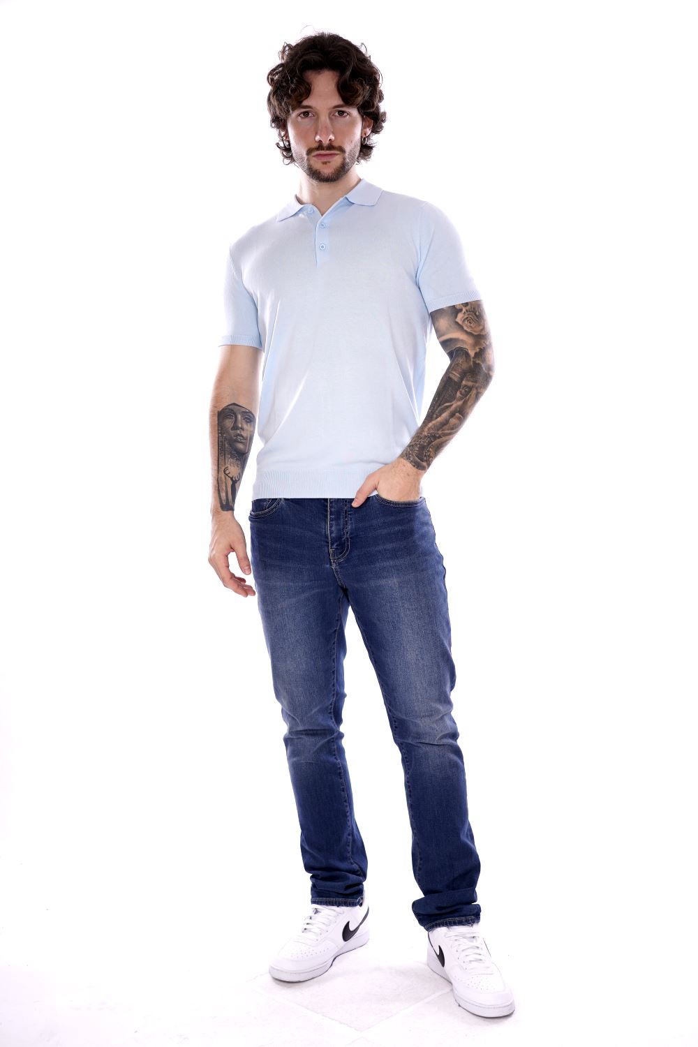Polo GIANNI LUPO da Uomo - blu GL511S-S25SKY