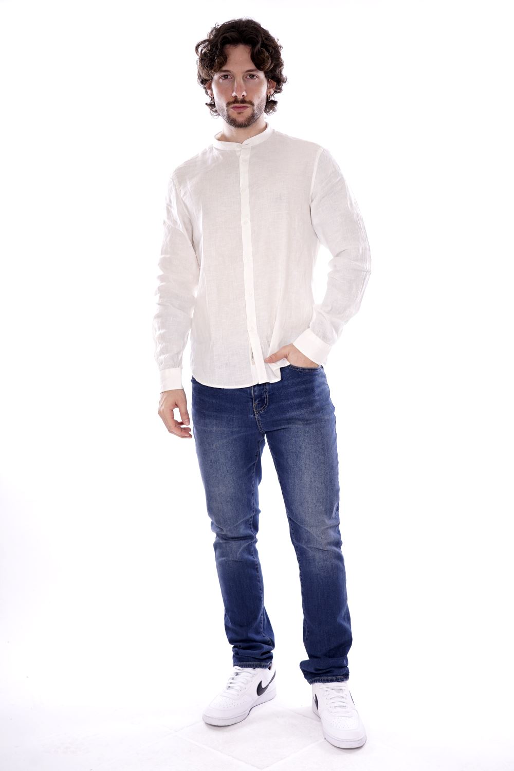 Camicia GIANNI LUPO da Uomo - bianco GL7620S-S25WHT