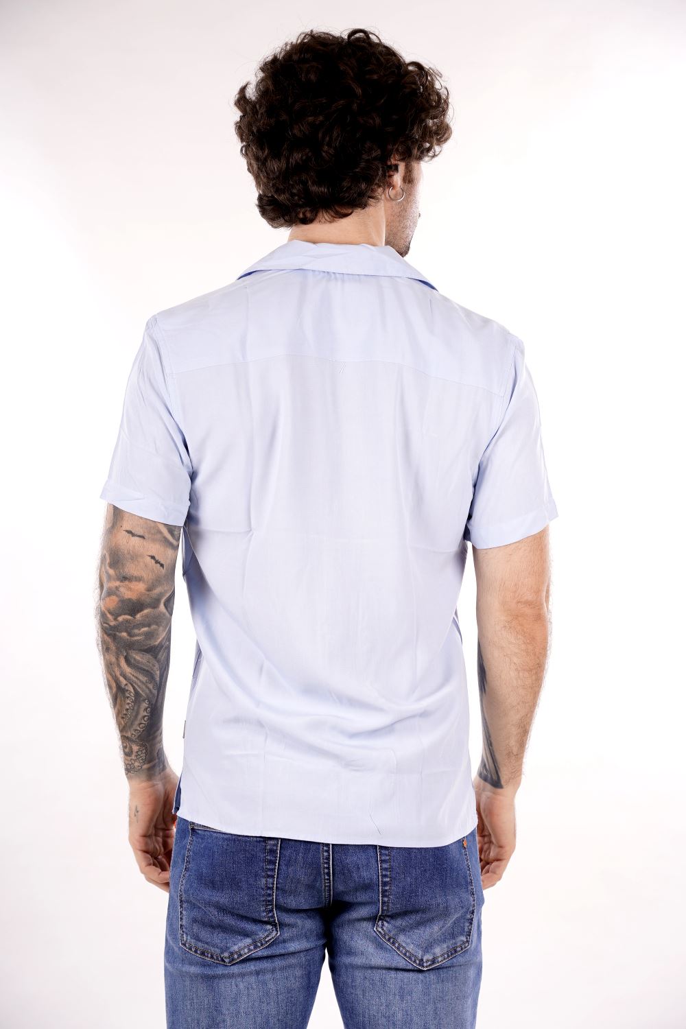 Camicia GIANNI LUPO da Uomo - blu GL7678SCELESTE