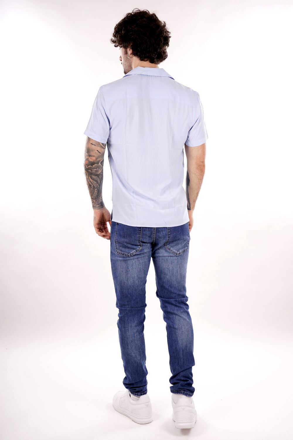 Camicia GIANNI LUPO da Uomo - blu GL7678SCELESTE